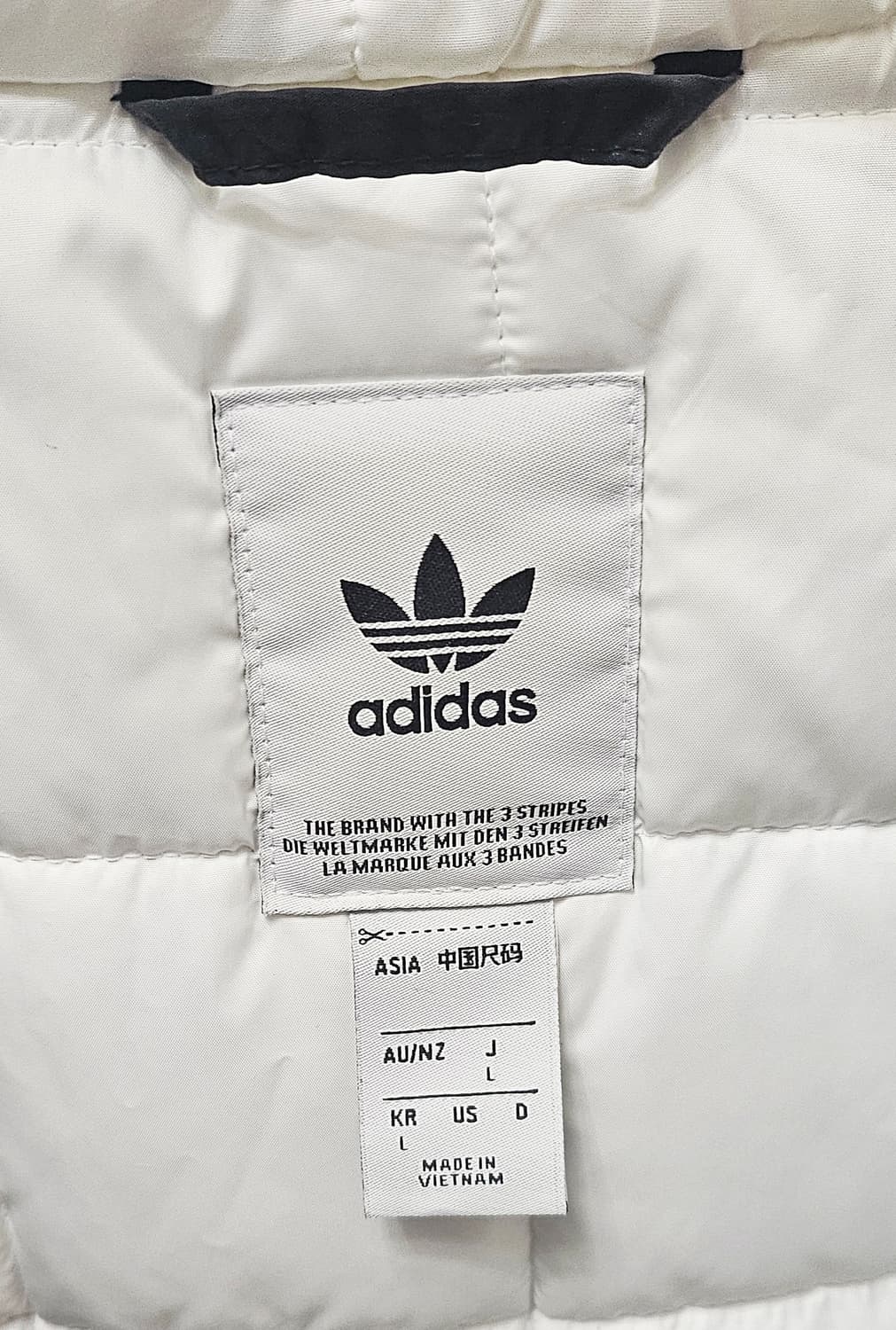 (100~105)L ☆초대장급☆ 아디다스 파이어버드 [흰검] 패디드패딩 상품이미지2