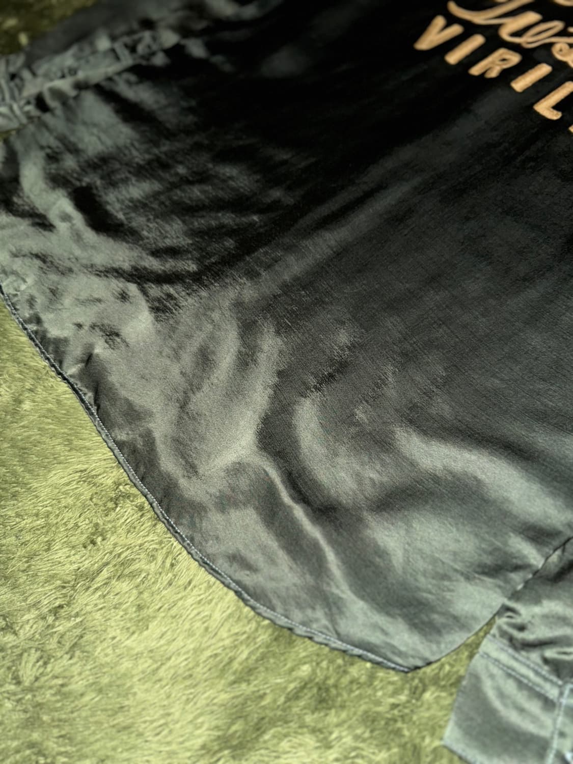 [50] 토가 비릴리스 엠브로이더리 사틴 웨스턴 셔츠 그린 상품이미지5