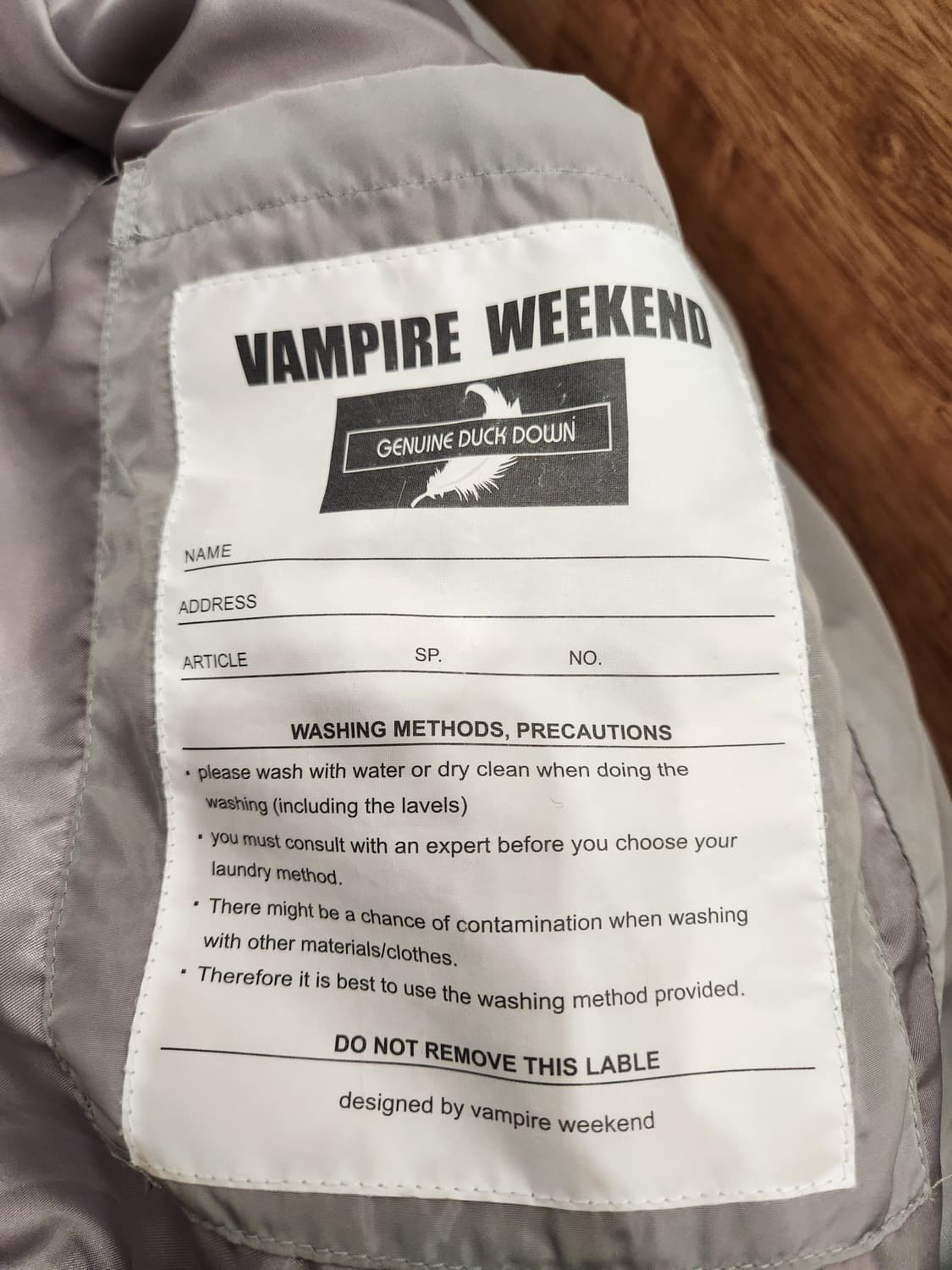 벰파이어위켄드 덕다운사파리형패딩점퍼 상품이미지1