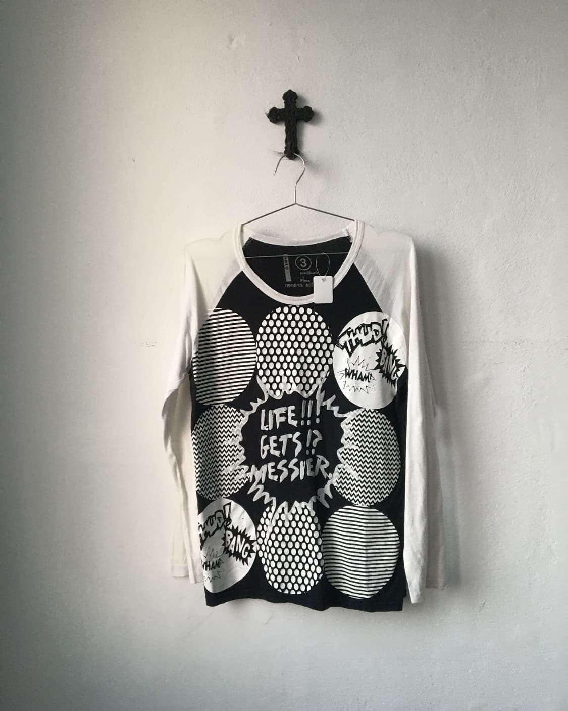 Pattern printing raglan sleeve 상품이미지1
