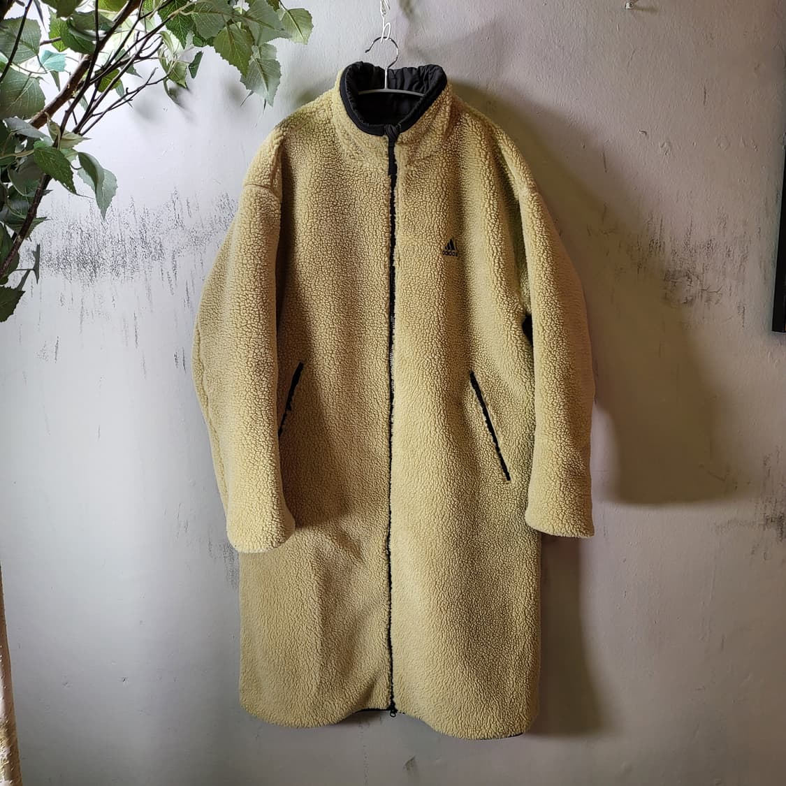 아디다스 롱 리버시블 쉐르파 자켓 (XL) 상품이미지1