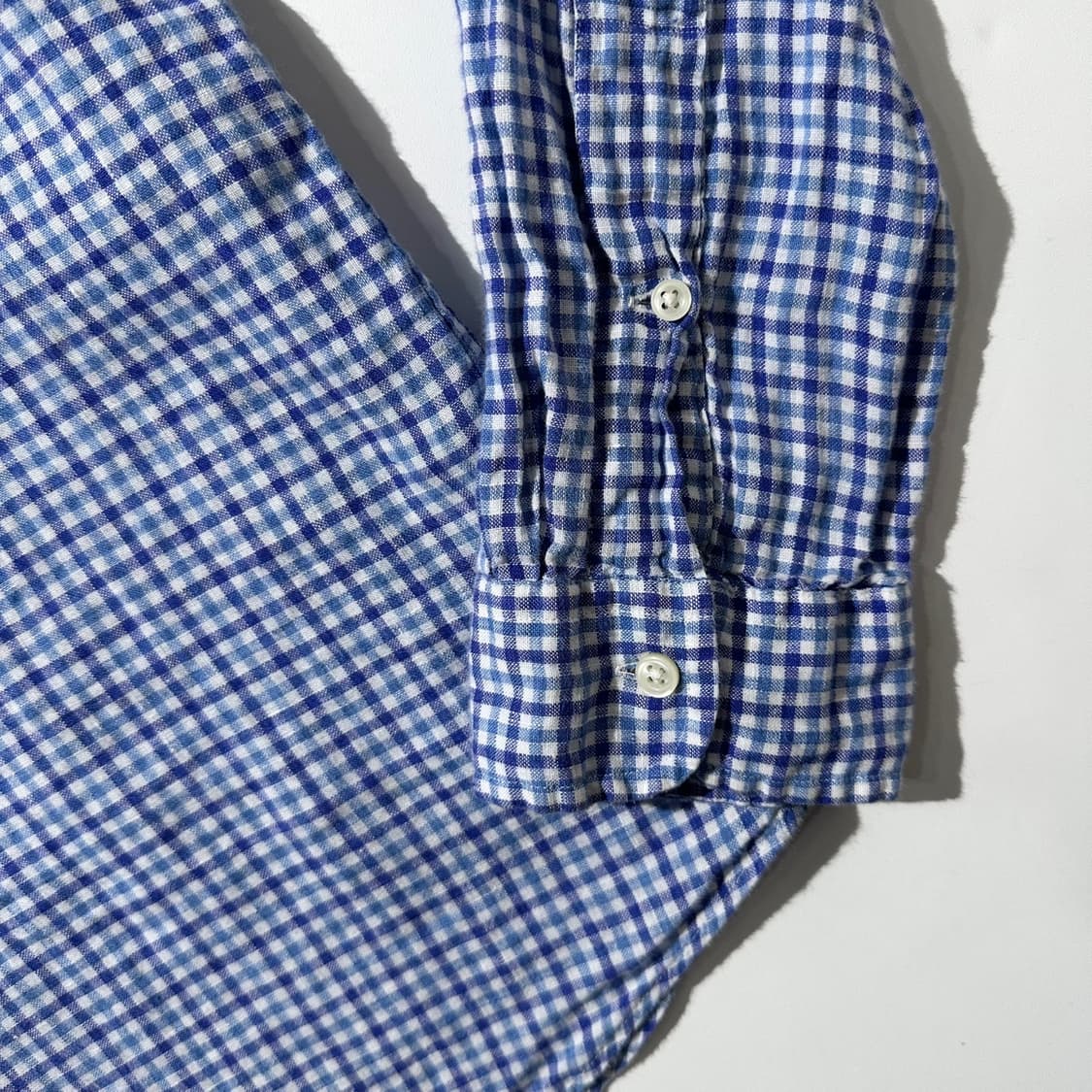 폴로 랄프로렌 린넨 체크 셔츠 상품이미지5