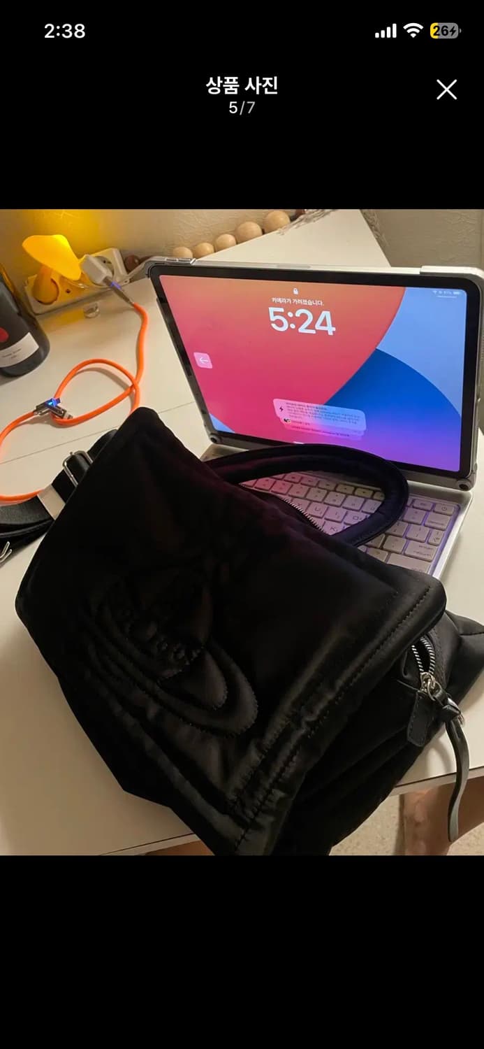 비비안웨스트우드 노트북 케이스 퀼팅 토트백 상품이미지3