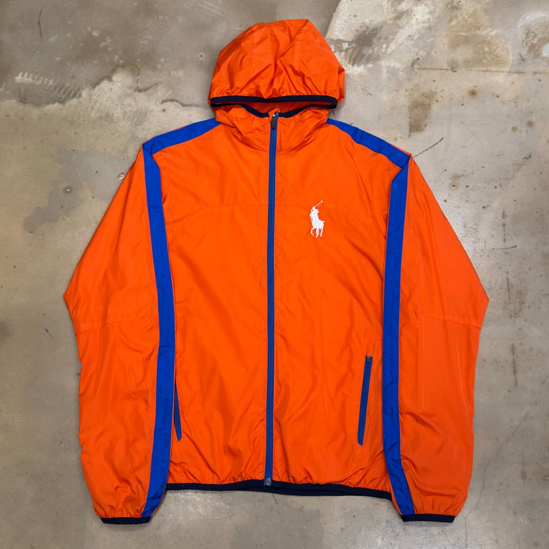 XS 폴로랄프로렌 빅포니 오렌지 후드 바람막이 상품이미지2