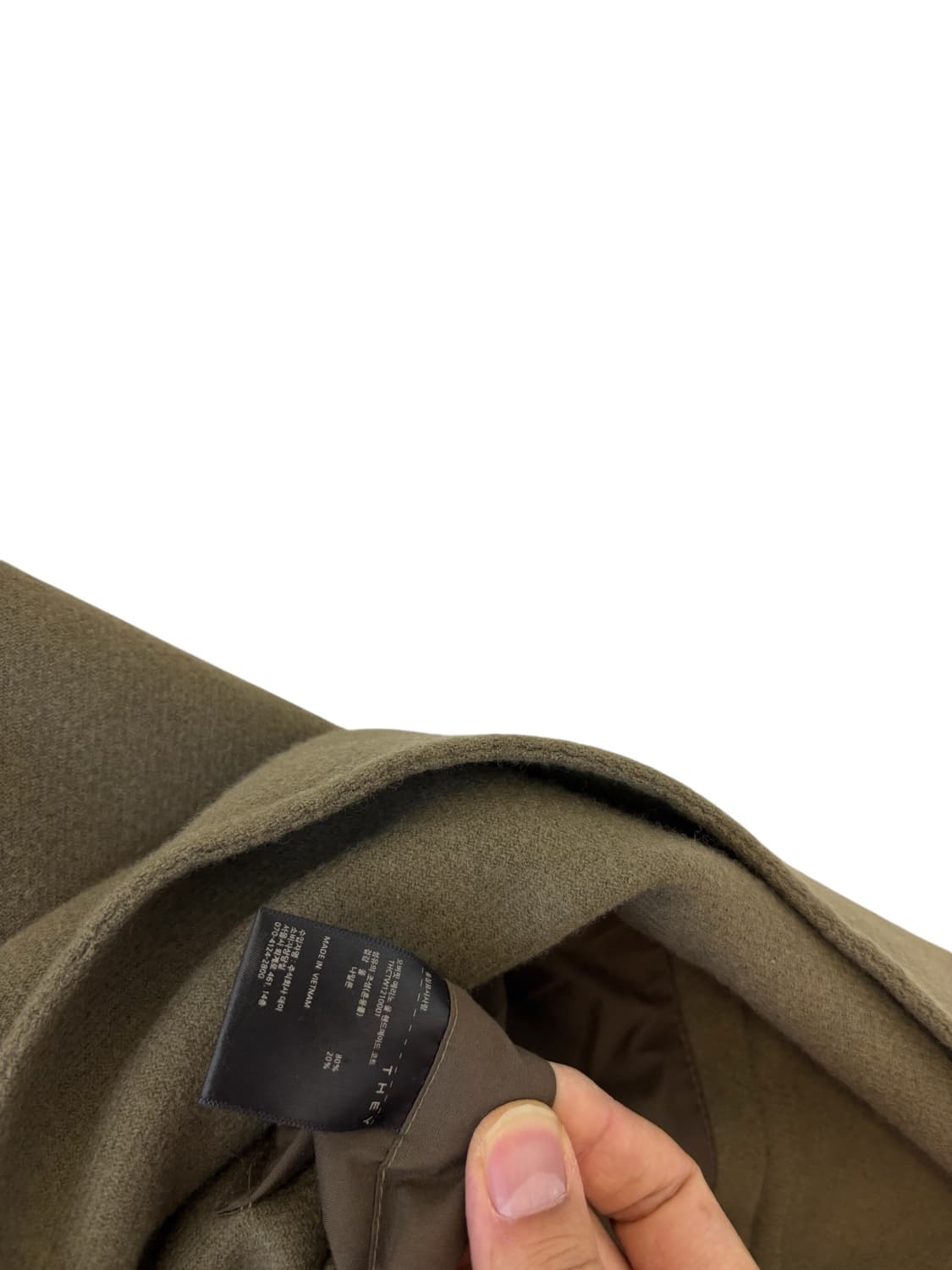 They 오버핏 메리노 울 핸드메이드 코트 상품이미지5