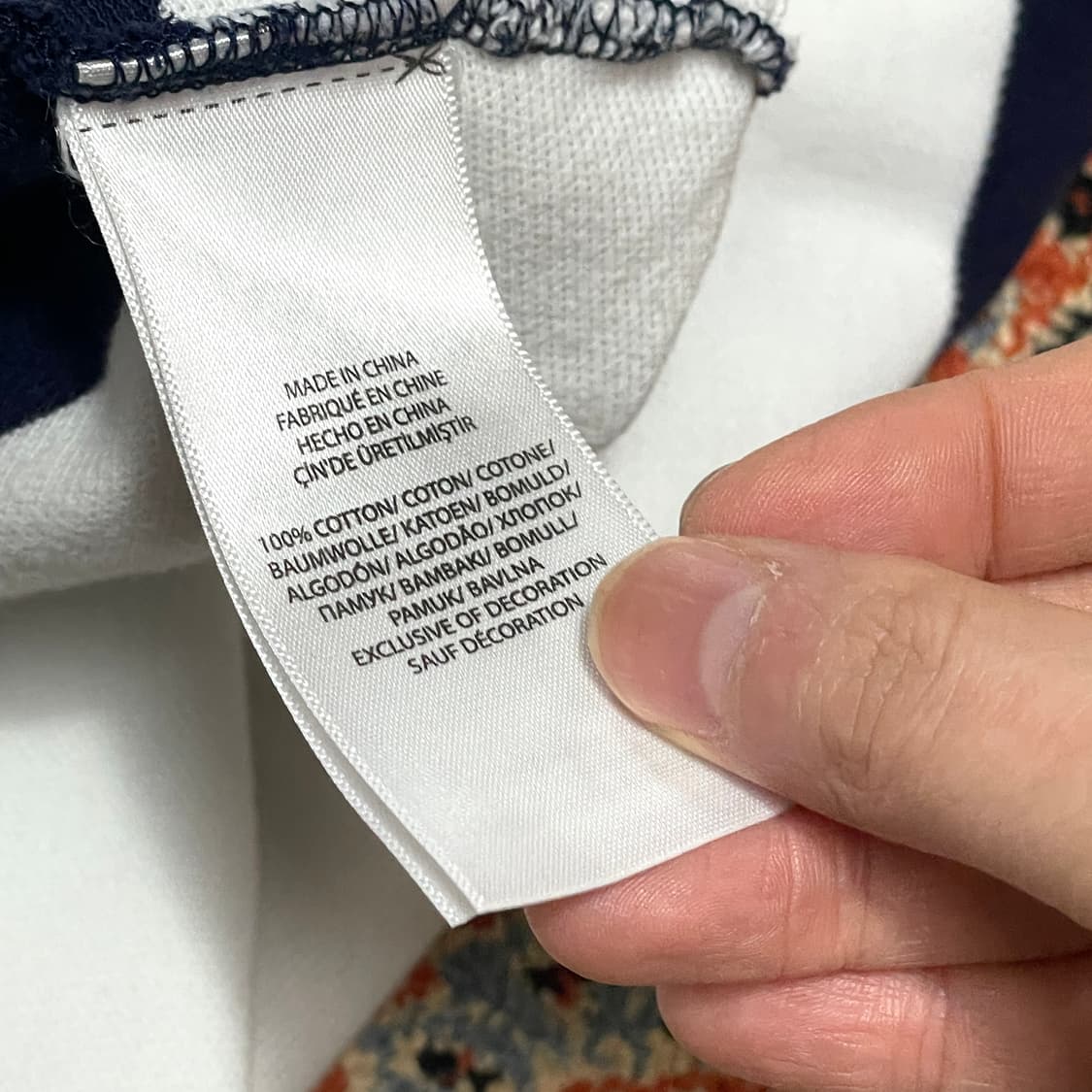 폴로랄프로렌 USA 네이비 단가라 반팔카라티 여성L 상품이미지4