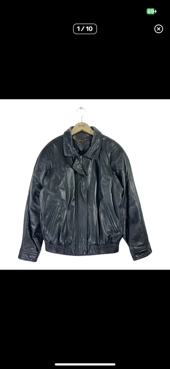 vintage leather jacket 상품이미지1