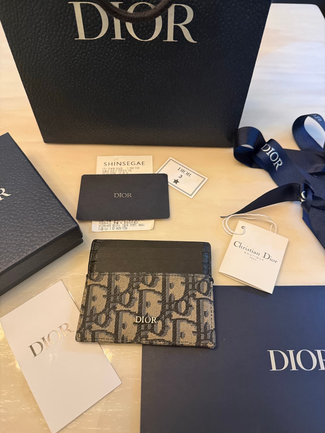 디올 카드지갑 새상품급 상품이미지1