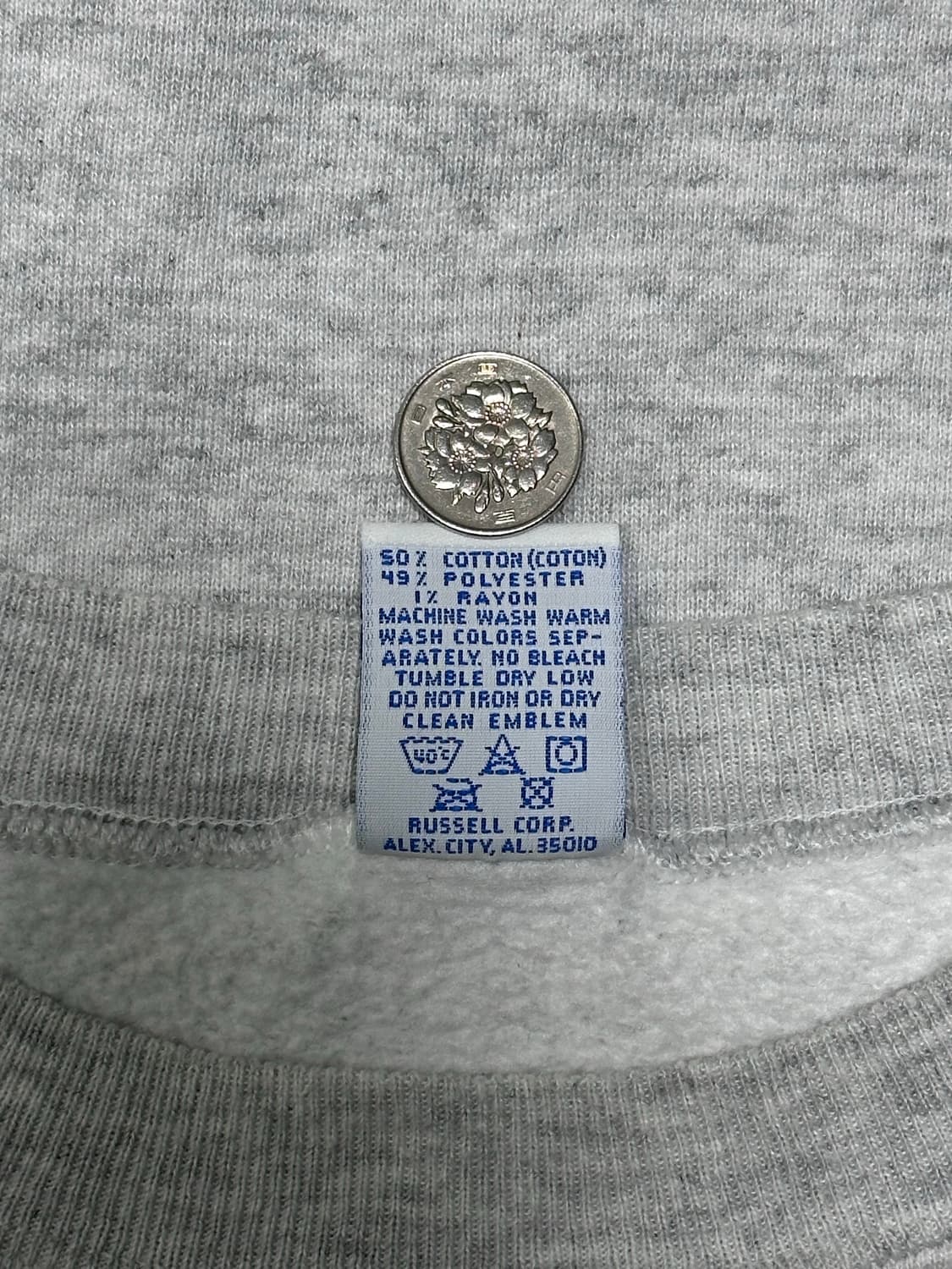 90s 러셀 스웻셔츠 그레이 xl 상품이미지3