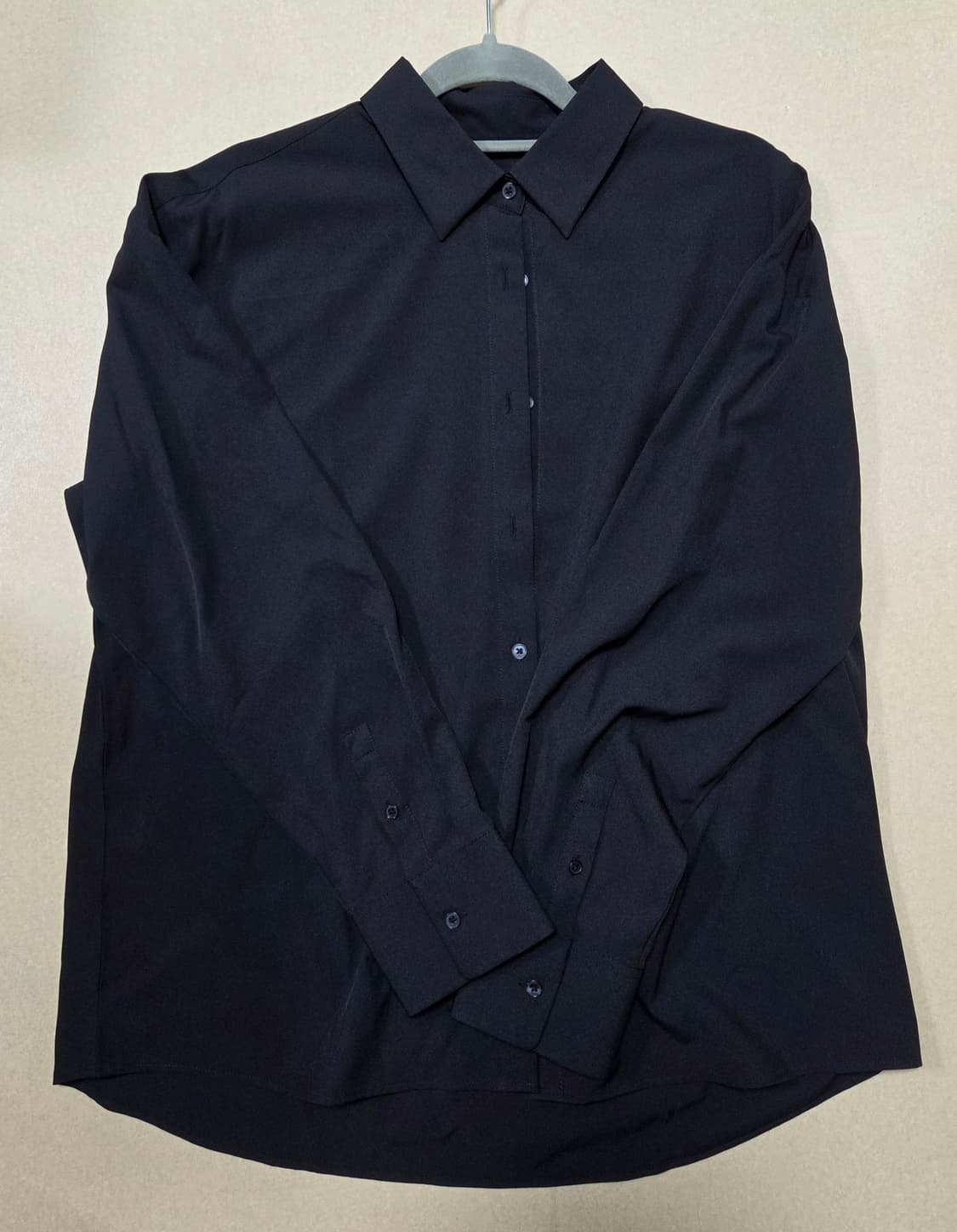 무신사 스탠다드 우먼 셔츠 블랙 XS 상품이미지2