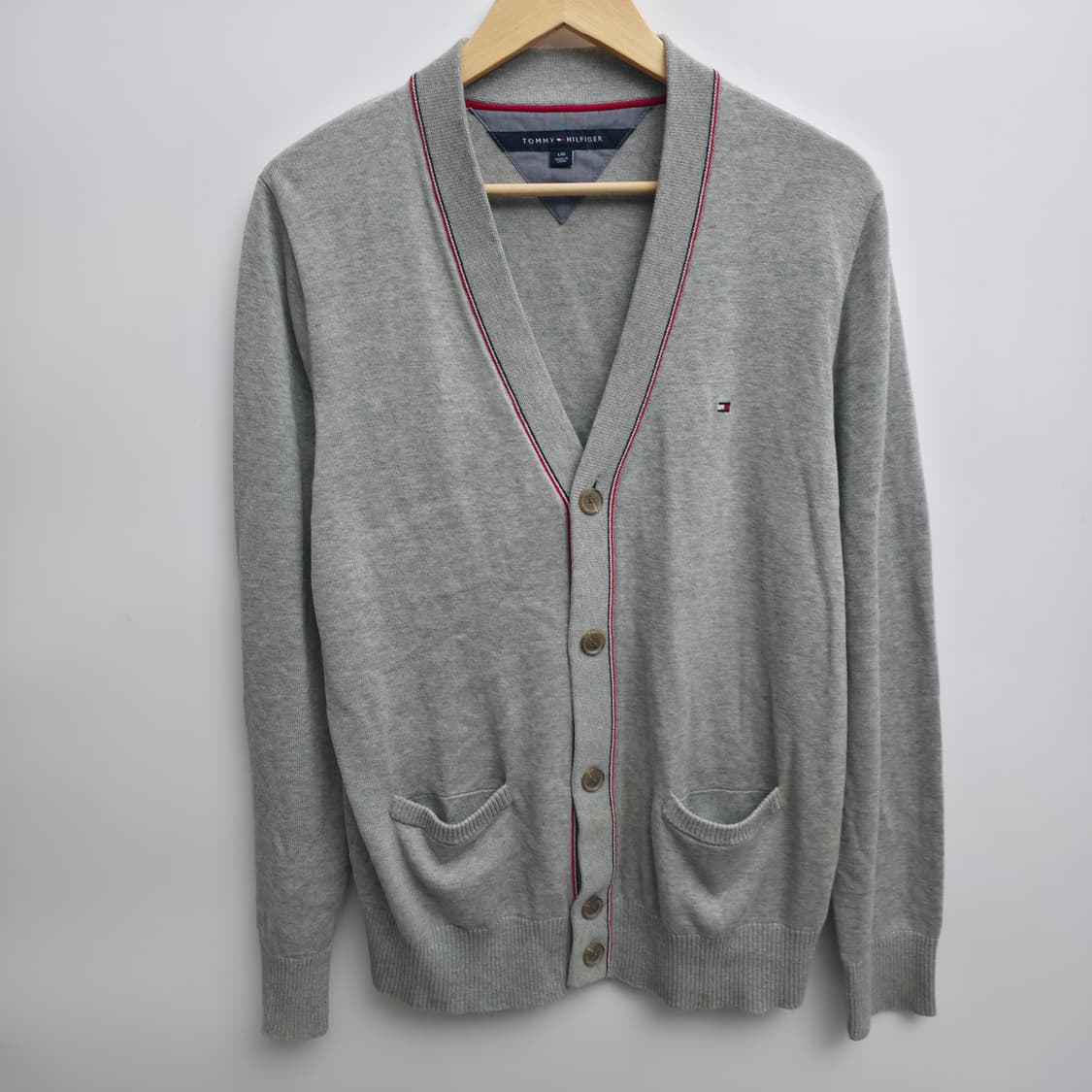 [L] 타미힐피거 그레이 가디건 상품이미지1