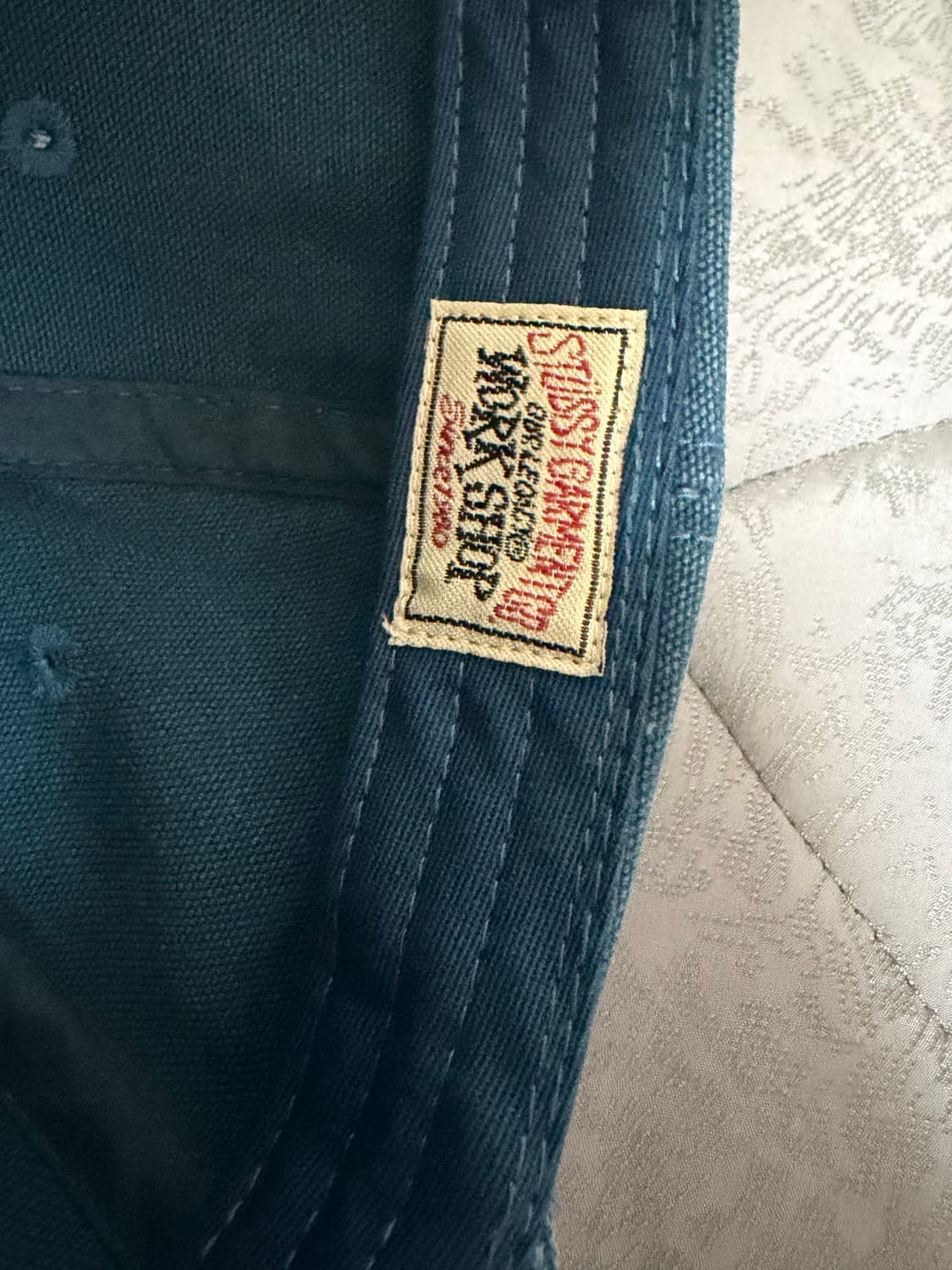 스투시 아워레가시 워크샵 미드 뎁스 캡 네이비 상품이미지4