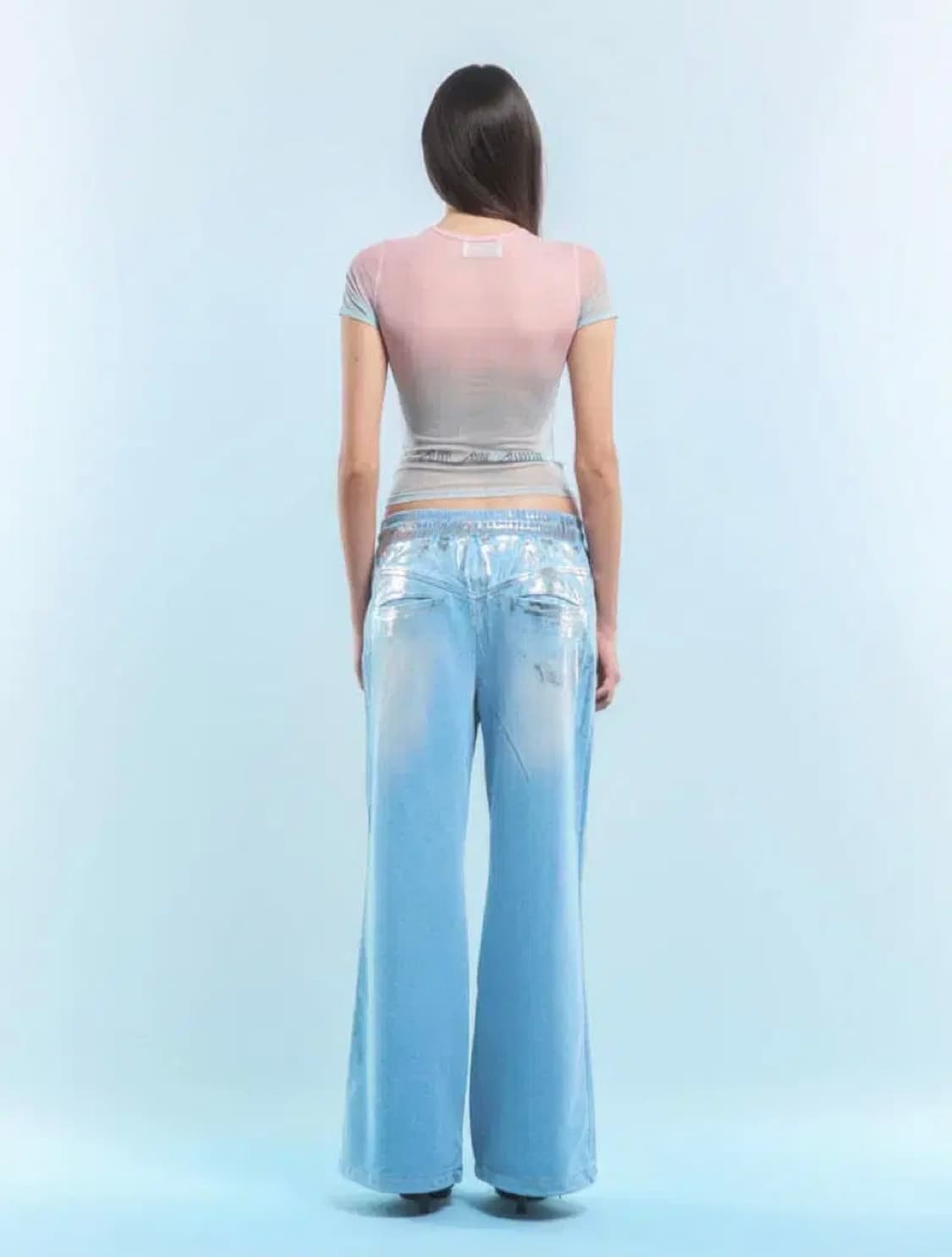 2000아카이브스 METAL FLOWER SEE THROUGH T 상품이미지5
