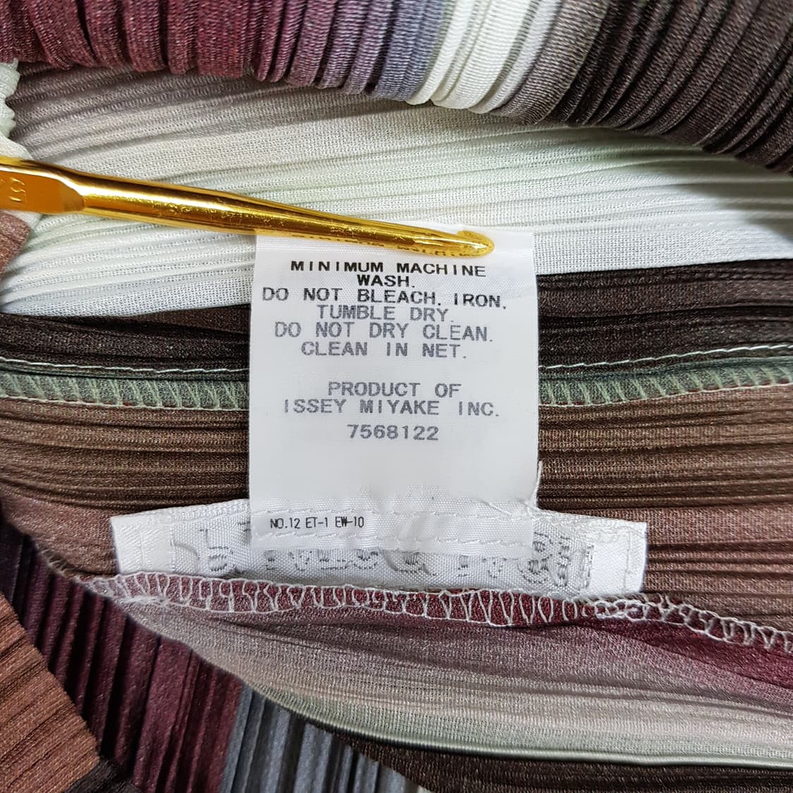 이세이미야케 멀티 플리츠 스트라이프 블라우스 3사이즈 상품이미지6