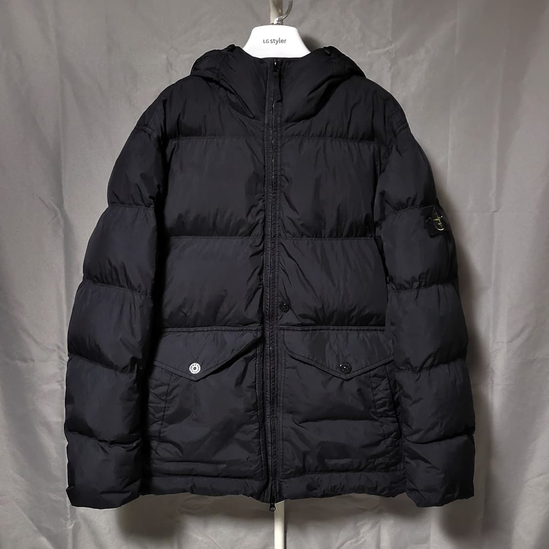 [새상품급/XL size]24FW 스톤아일랜드 크링클랩스 후드 다운 패딩 상품이미지1