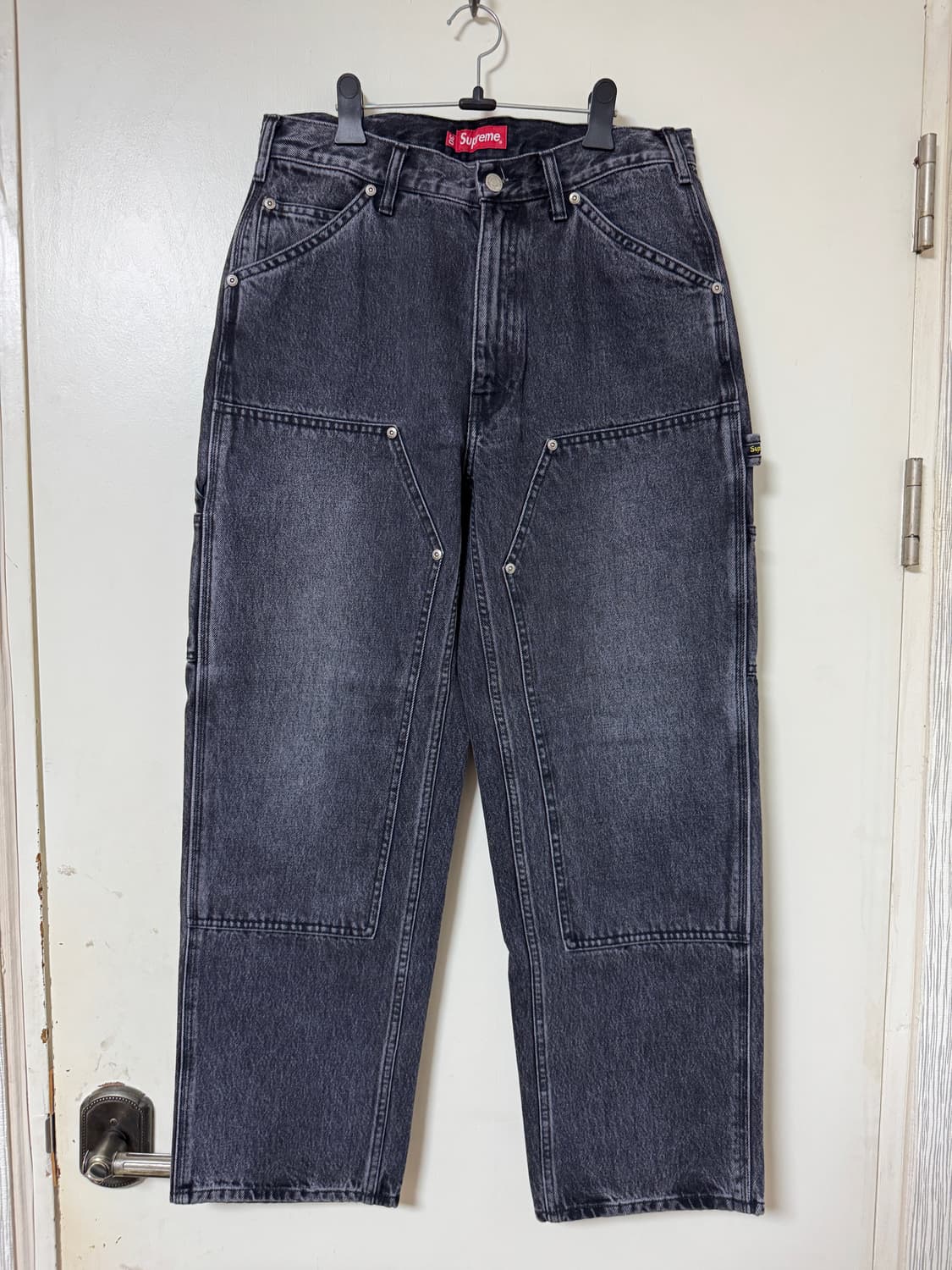 [30] 슈프림 더블니 흑청 워시드블랙 새상품 상품이미지2