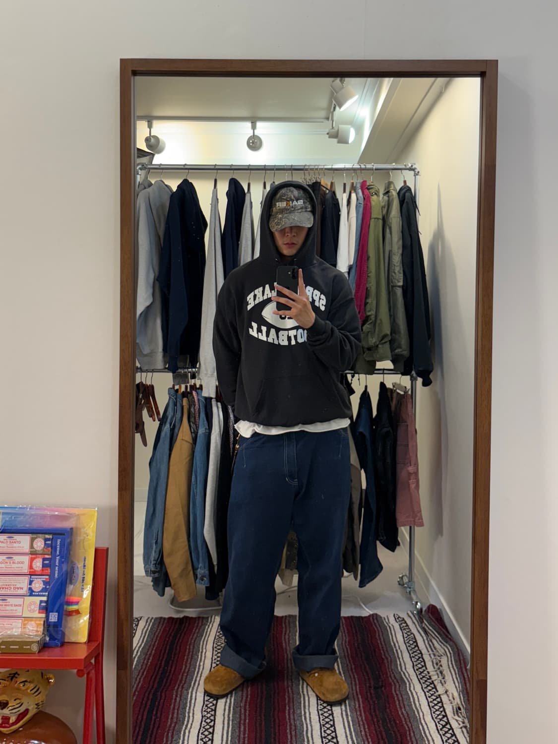 90-00s LEE 헤비웨이트 후드티 상품이미지5