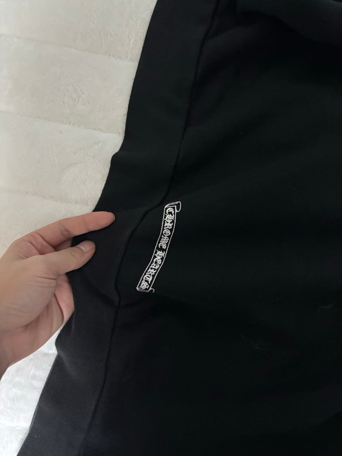 크롬하츠 넥로고 크루넥 스웨트 셔츠 블랙 xl 맨투맨 상품이미지5