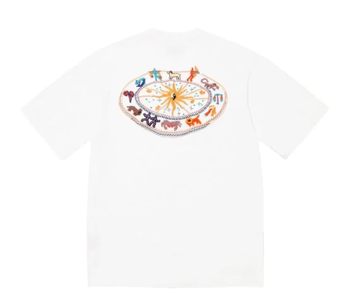 (새상품)슈프림 Supreme 조디악 숏슬리브 탑 화이트 반팔 사이즈 S 상품이미지1