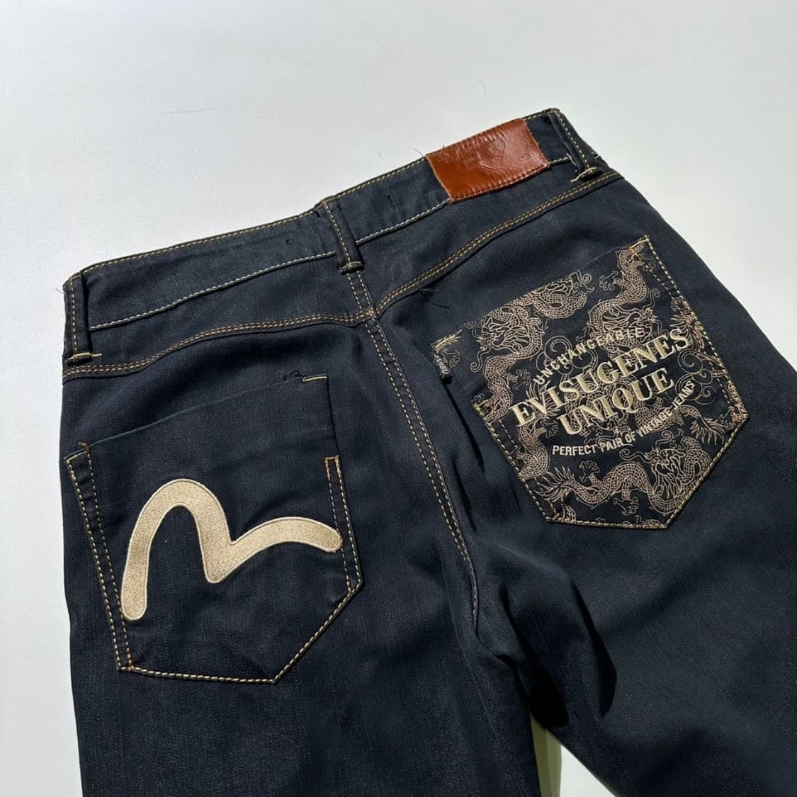 EVISU 에비수 용 자수 데님 팬츠 36 상품이미지1