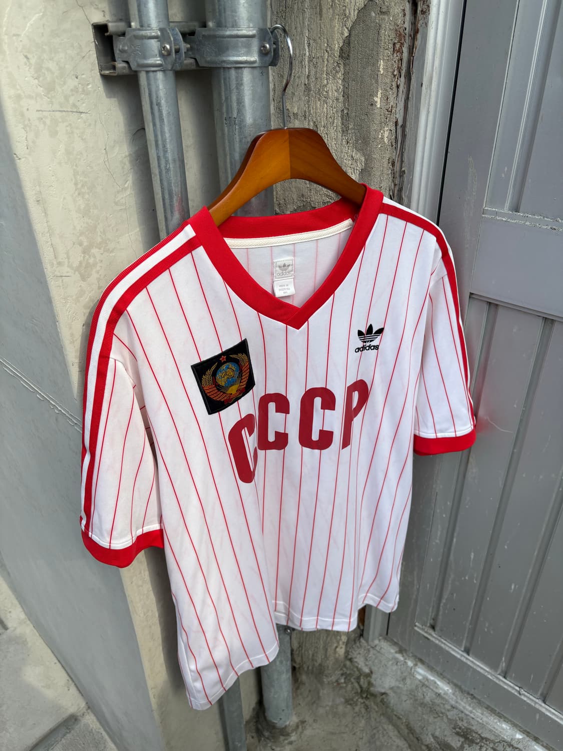 Adidas CCCP Red Stripe V Neck Shirt 상품이미지2