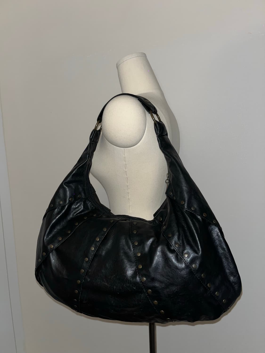 Black Big Shoulder Bag 상품이미지2