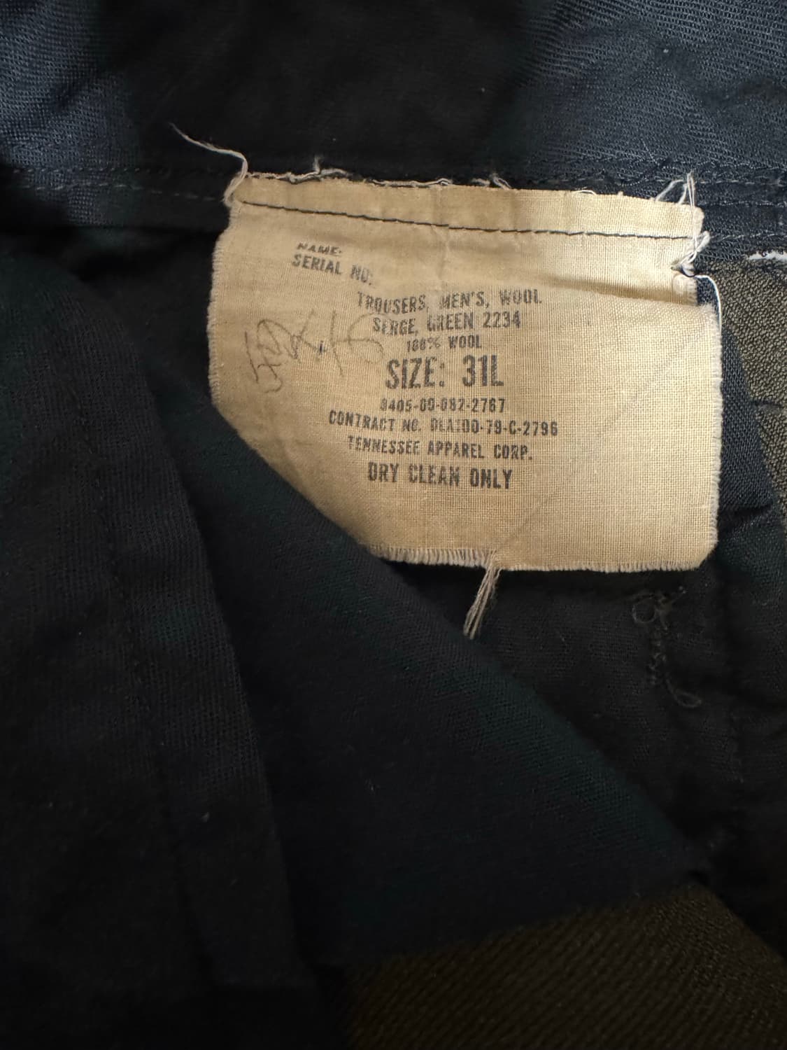 1979s U.S Army Wool Trousers OG 상품이미지3