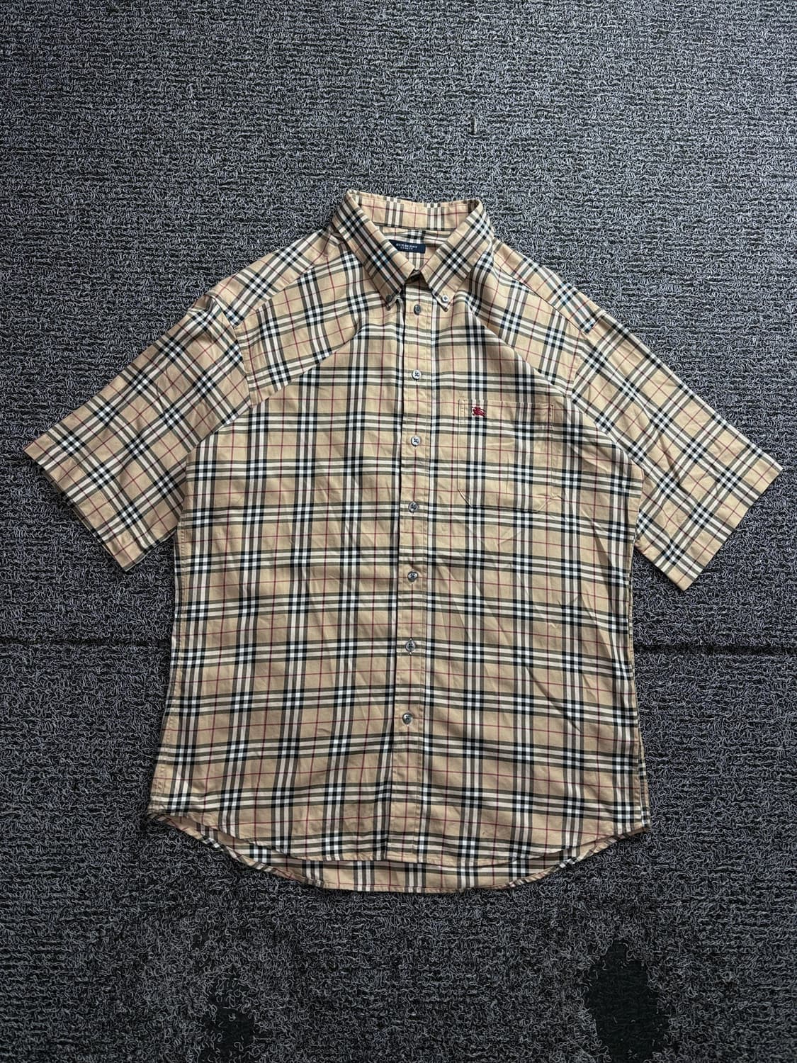 버버리 아카이브 노바체크 반팔 셔츠 3138 상품이미지2