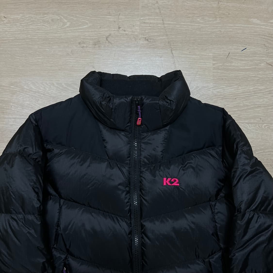 K2 아웃도어 남여공용 구스다운 경량패딩 점퍼 [블랙] S/90 상품이미지2