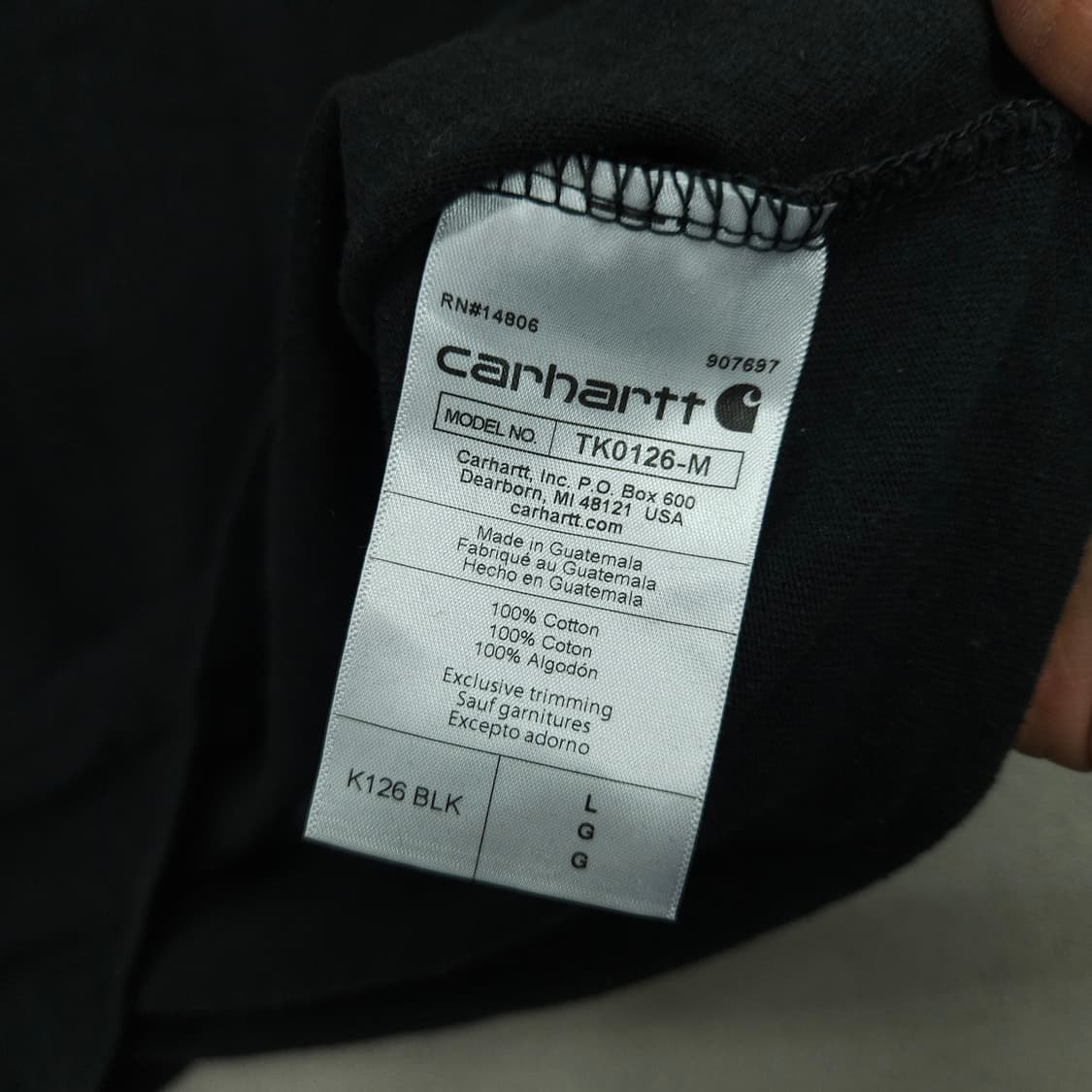칼하트 포켓 롱슬리브 L 루즈핏 상품이미지5