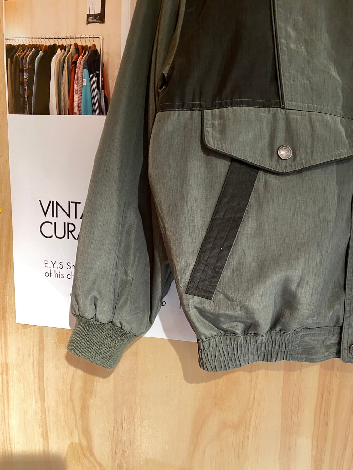 애프터 임프레션 투톤 패널 해링턴자켓 상품이미지3