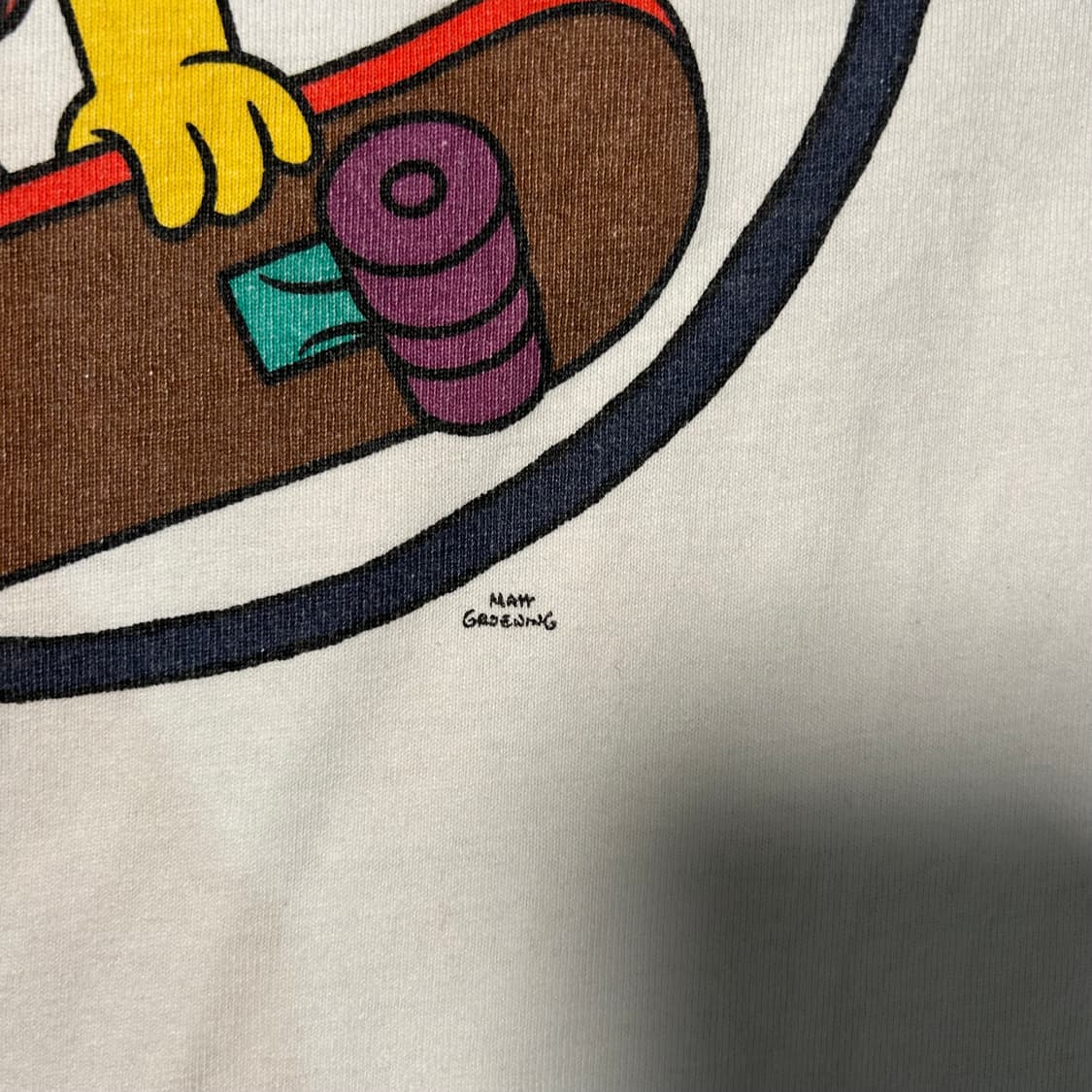 [M] 심슨 바트심슨 그래픽 카툰 티셔츠 상품이미지3