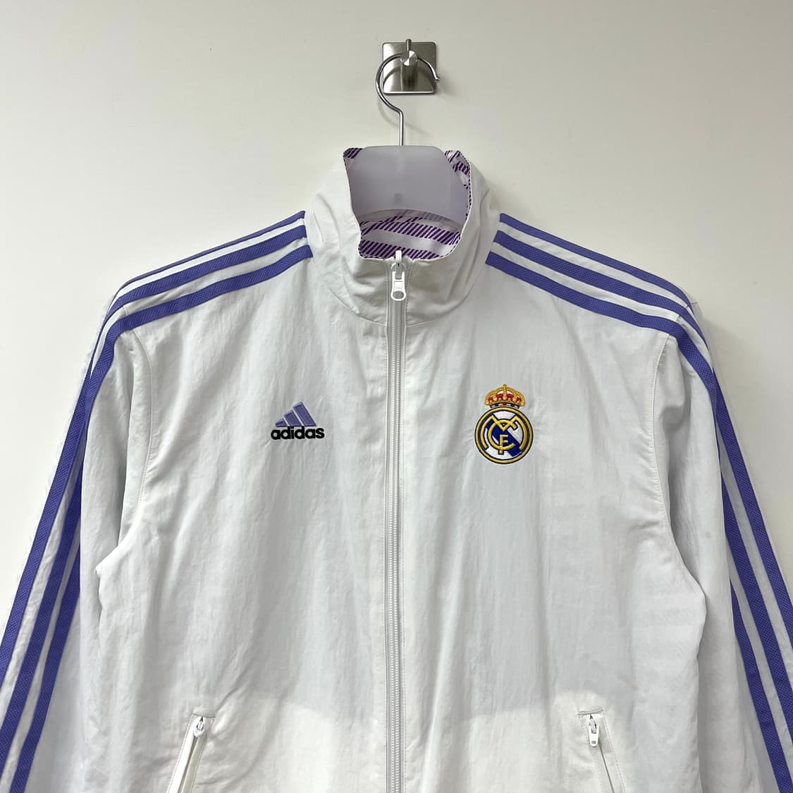 (유일매물) 아디다스 레알 마드리스 앤섬 화이트 리버시블 자켓 상품이미지5