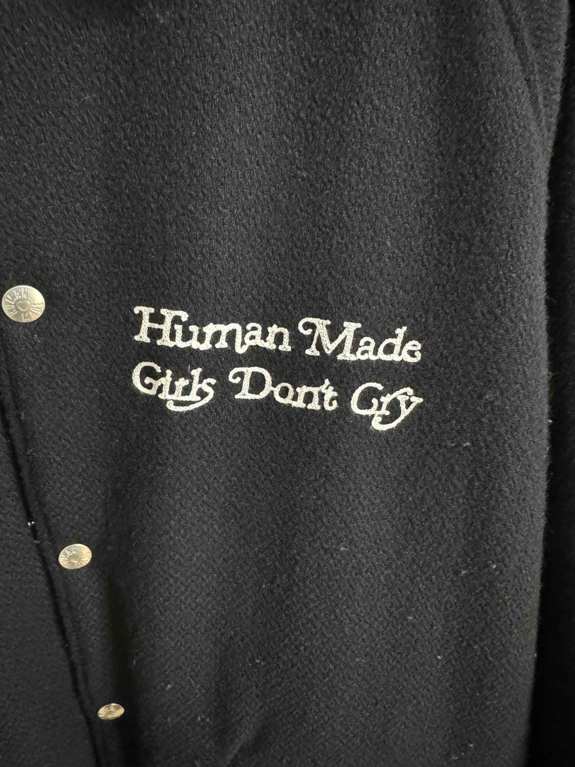 휴먼메이드 X 베르디 걸스돈크라이 바시티 자켓 XL 상품이미지5