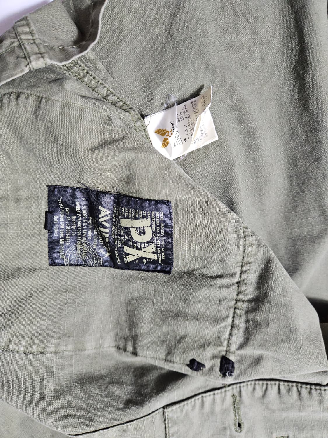 아비렉스 Avirex 정글 퍼티그 자수 베트남전 M 100 상품이미지6