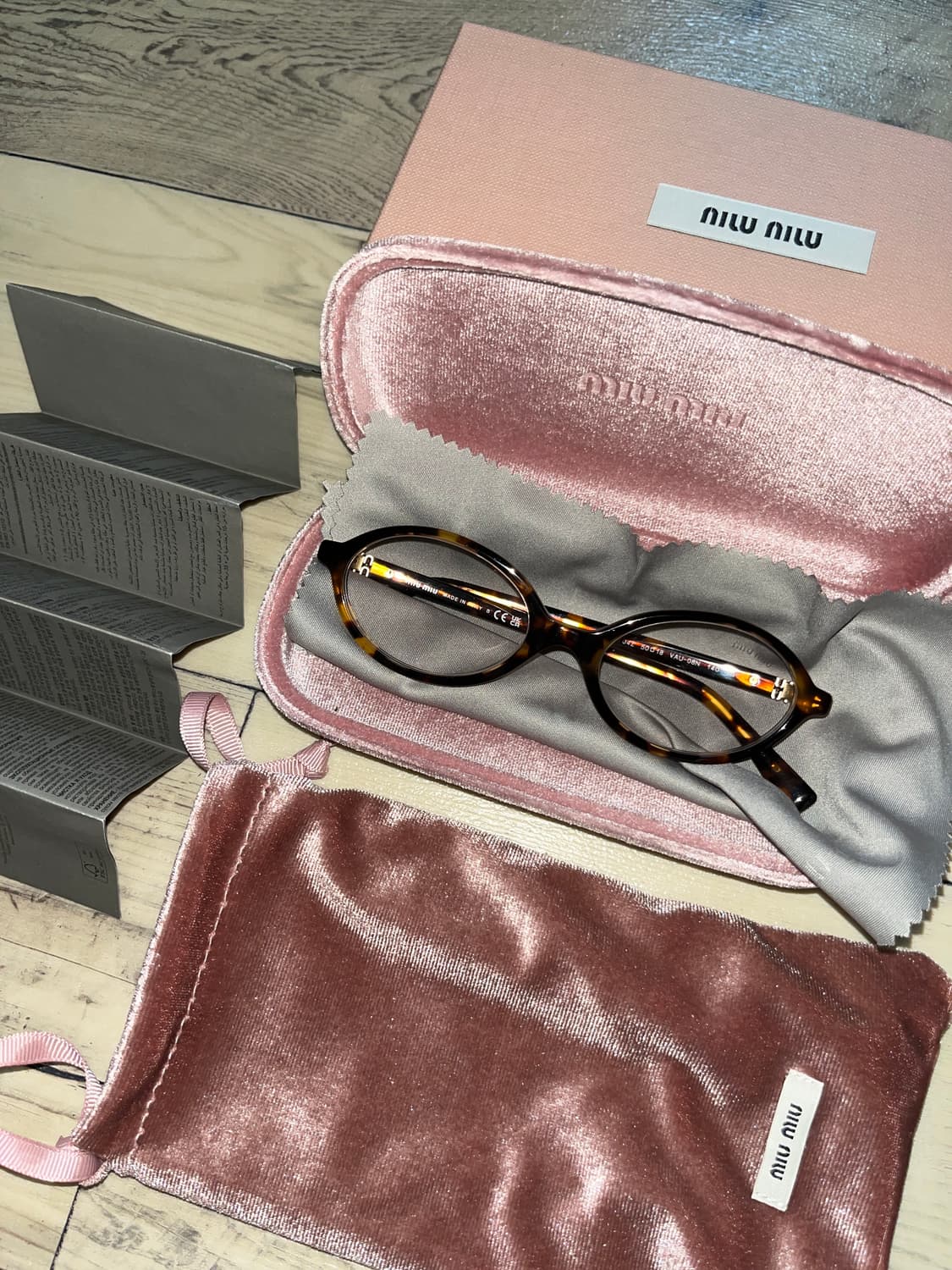 미우미우 리가드 호피 안경 J4Z 5018 VAU-08N 상품이미지1