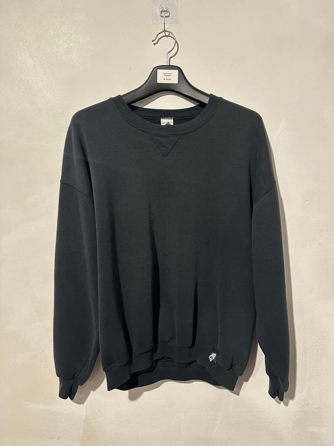 빈티지 00s 러셀 스웻셔츠 블랙 상품이미지1