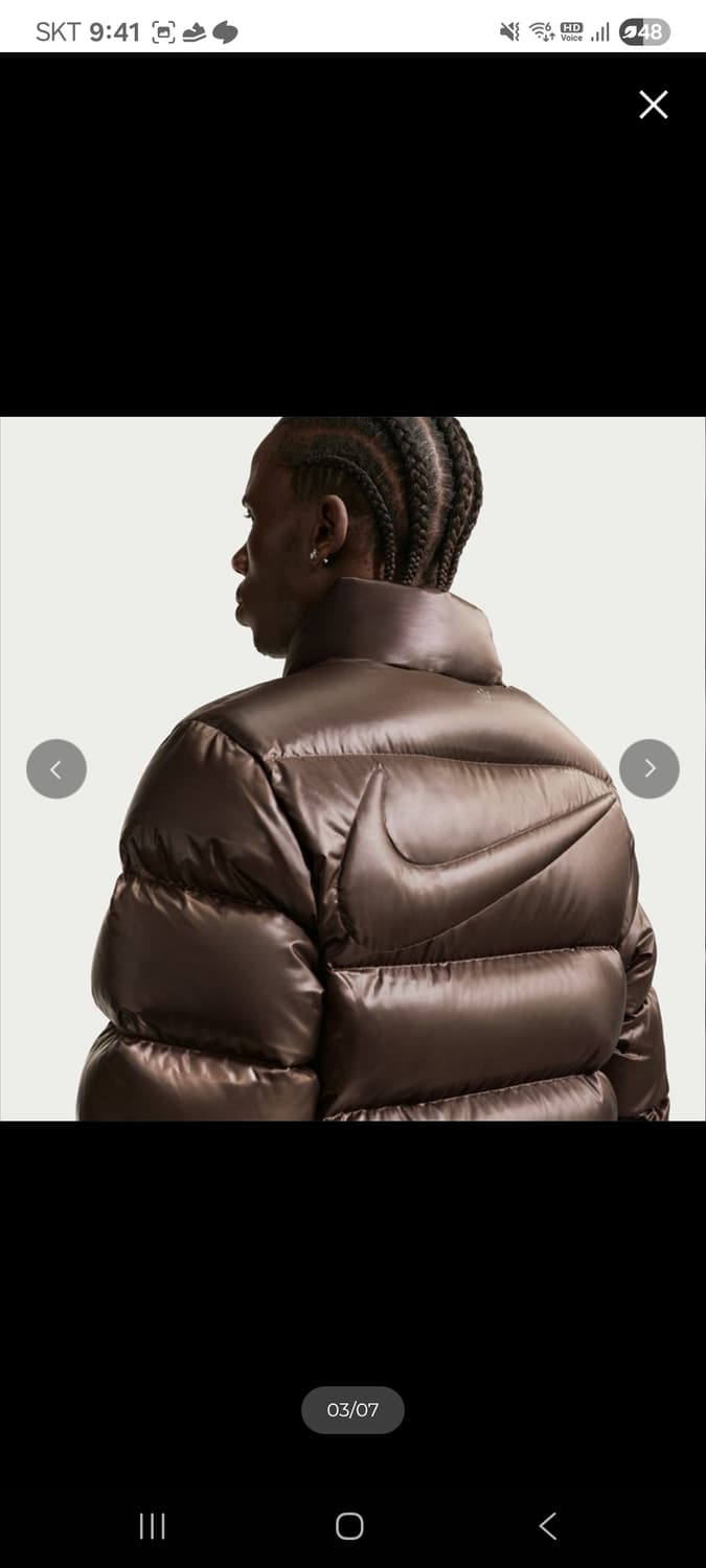 나이키 x 녹타 패딩 XXL 새상품 상품이미지3