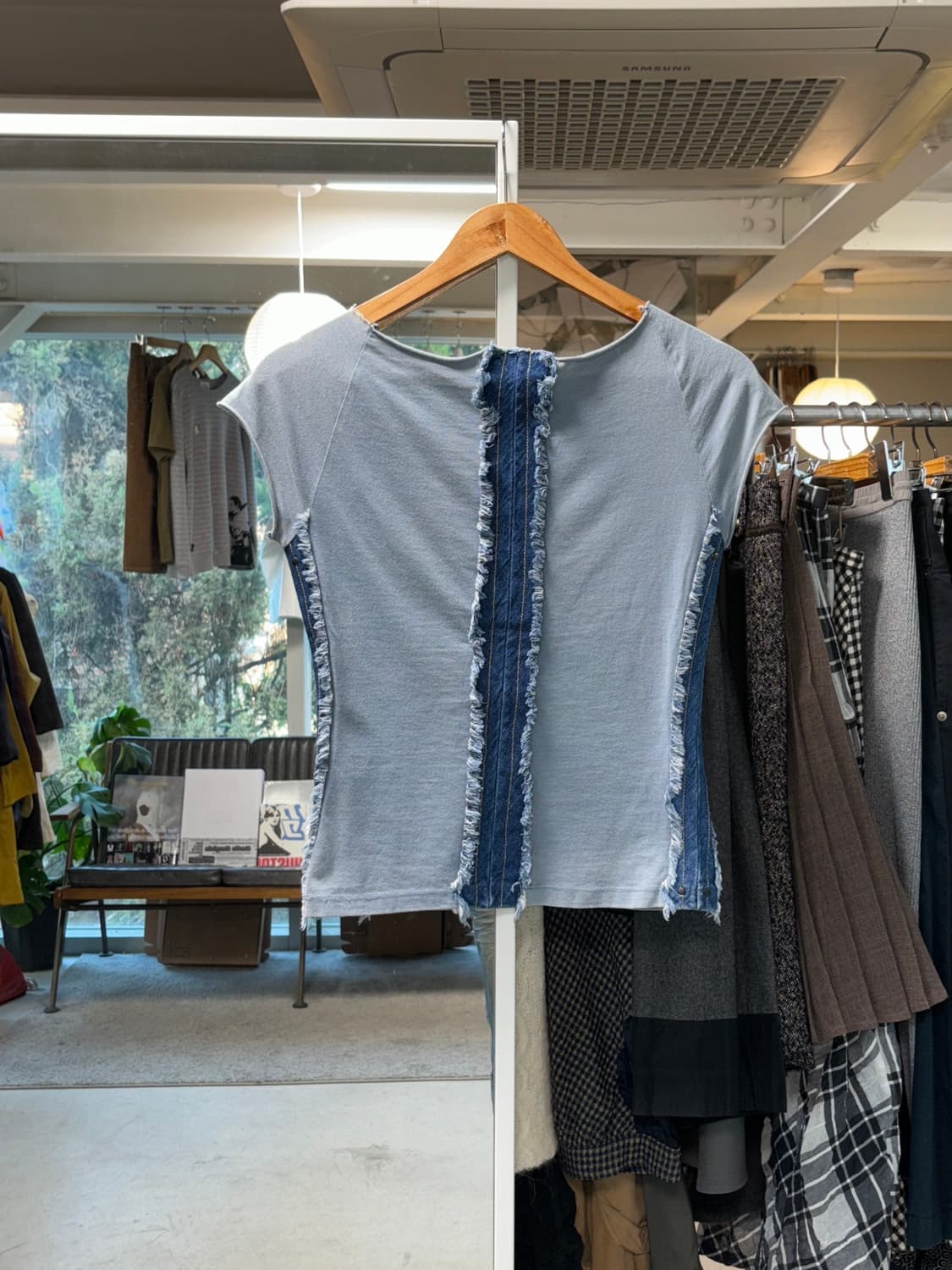 Max&co 데님 레이어드 탑 상품이미지2