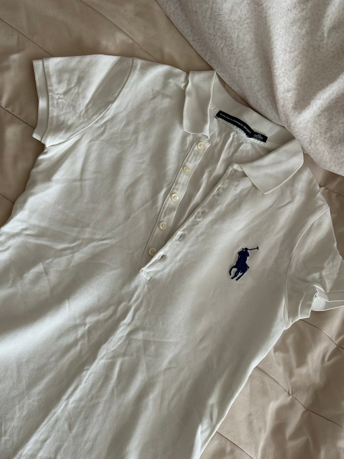 폴로 카라 반팔 화이트 흰색 상품이미지2