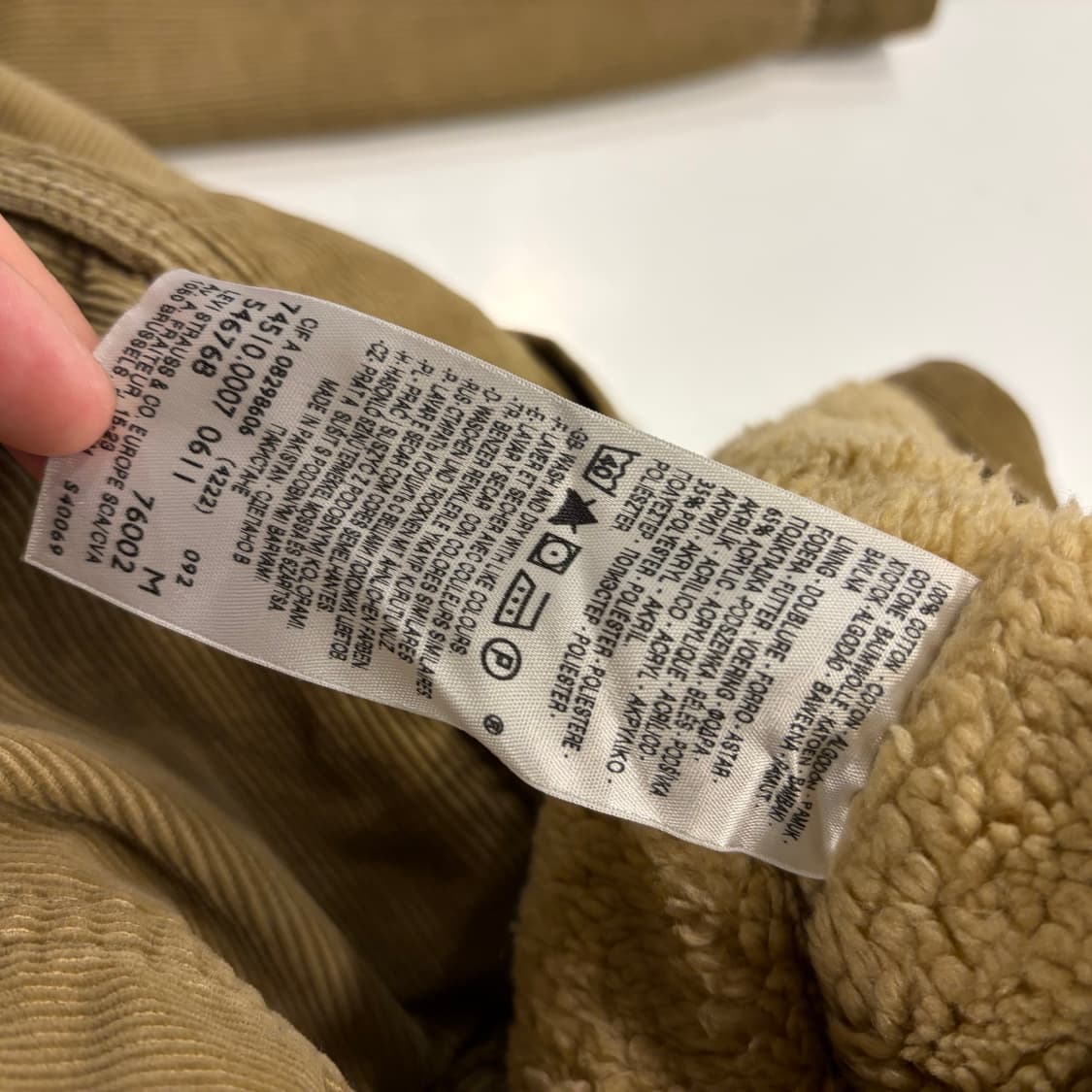 [M] 리바이스 코듀로이 쉐르파 트러커 자켓 B442 상품이미지8