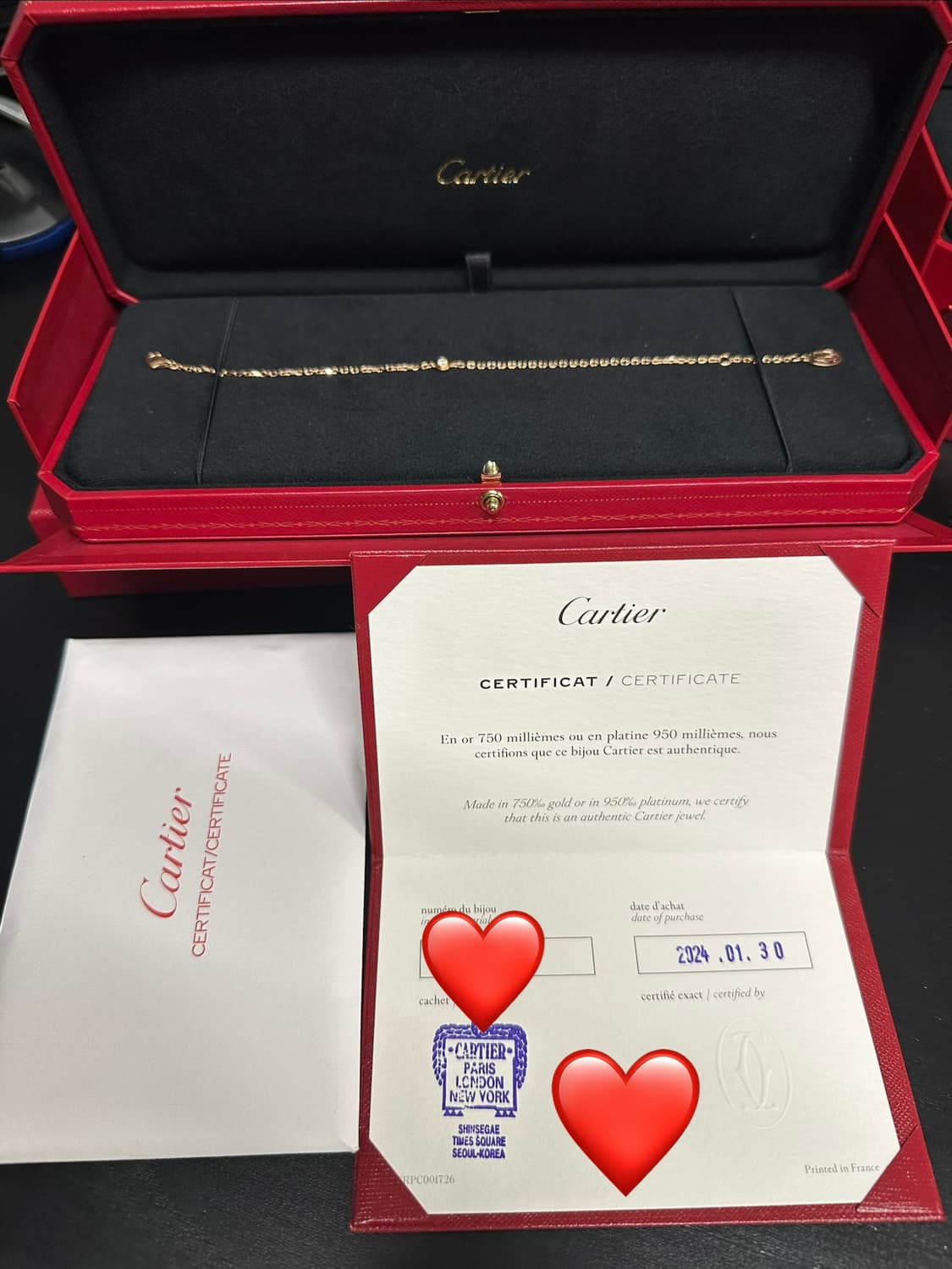 까르띠에 다무르 스몰 팔찌 상품이미지3