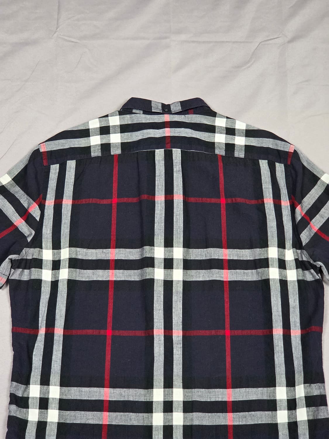 (새상품) [버버리] 메가 체크 린넨 코튼 반팔 셔츠 | S00078 상품이미지6