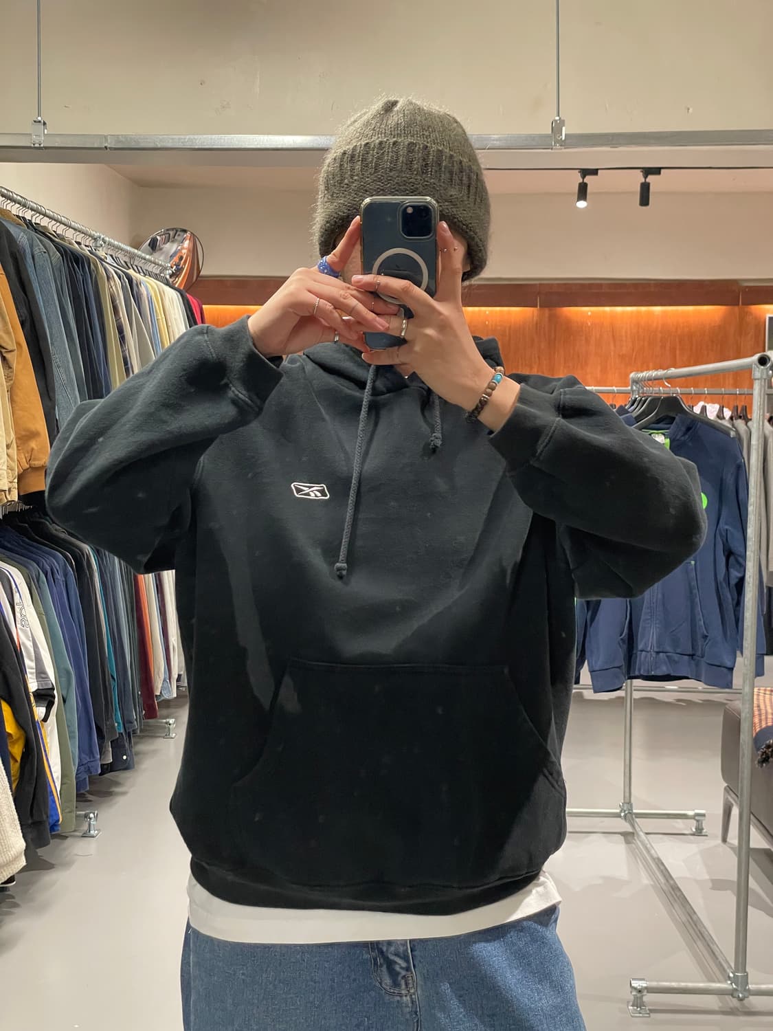 리복 후드 티셔츠   상품이미지4