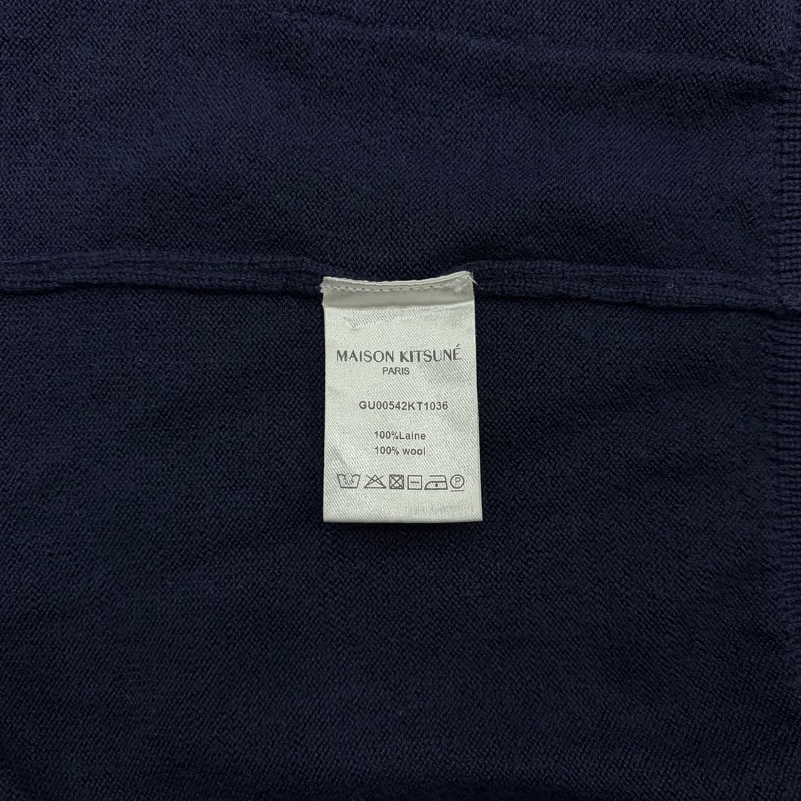 메종키츠네 네이비 니트 가디건 s 상품이미지4