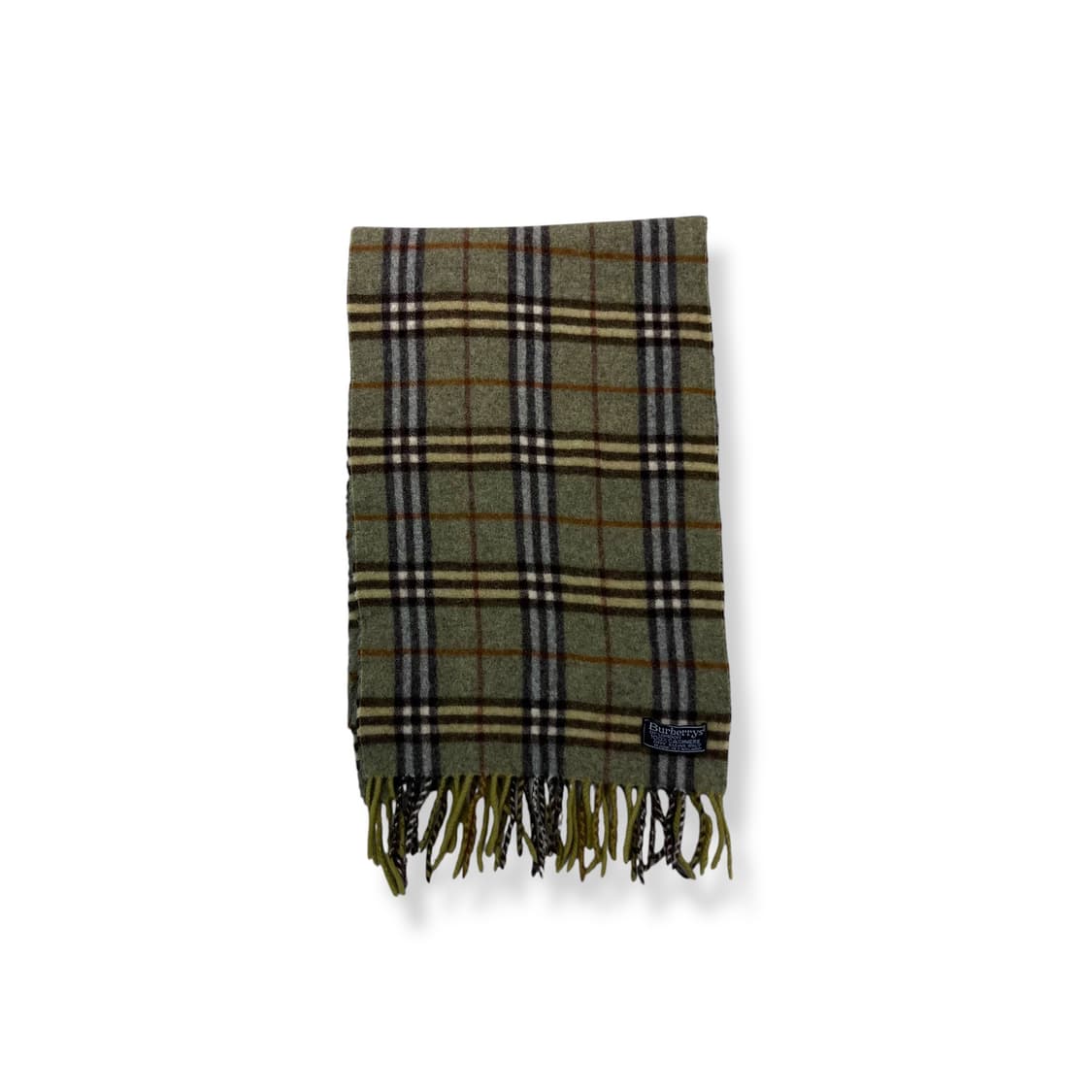 버버리 노바체크 캐시미어 그린 머플러 상품이미지2