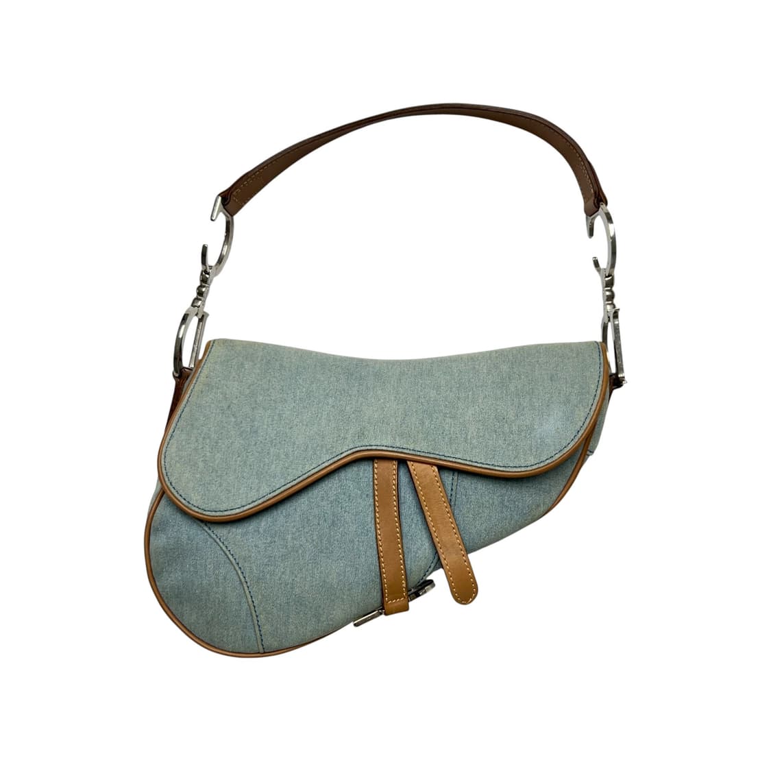 디올 데님 빈티지 새들백 상품이미지1