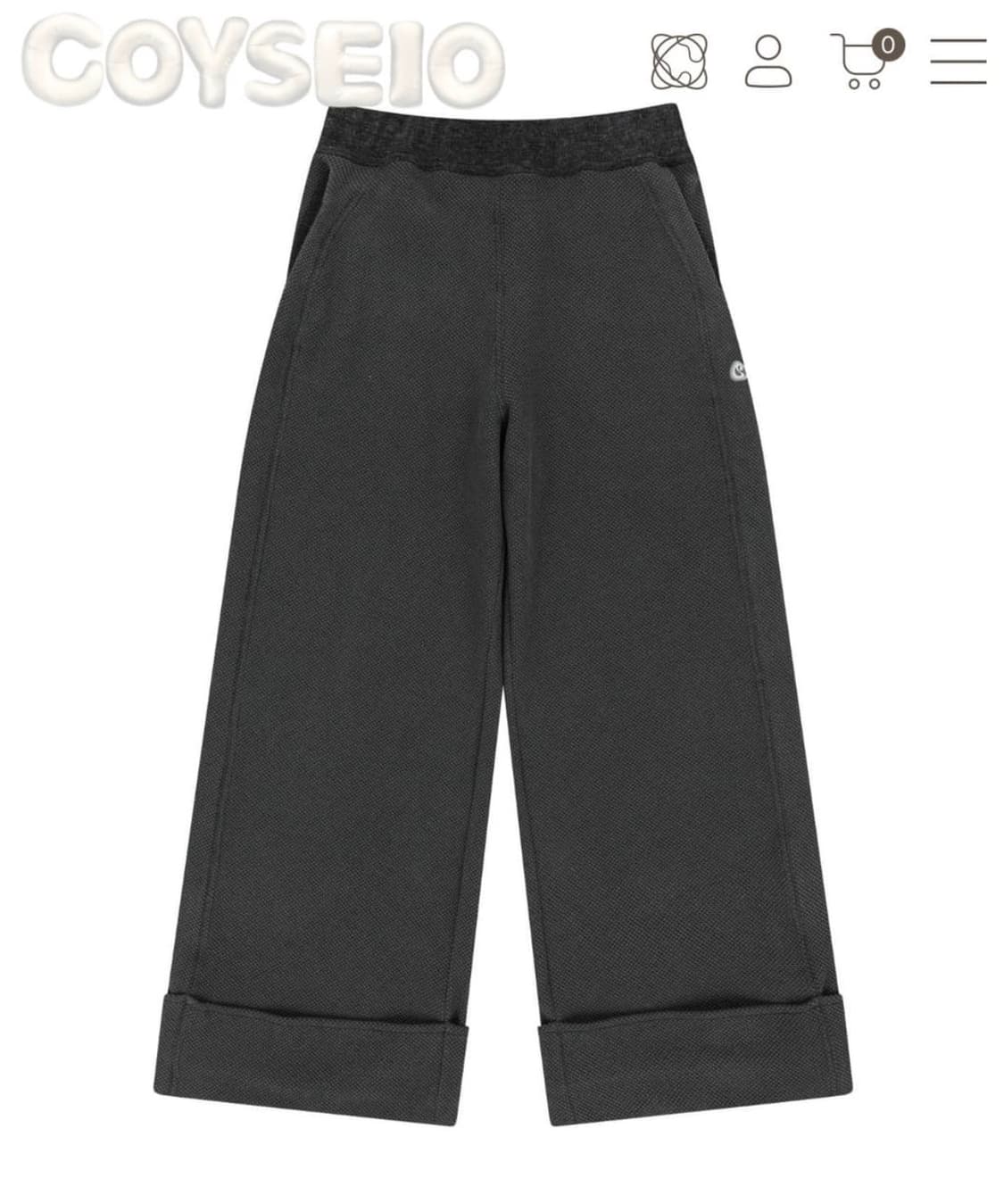 [구해요] 코이세이오 리브드 팬드 차콜 상품이미지1