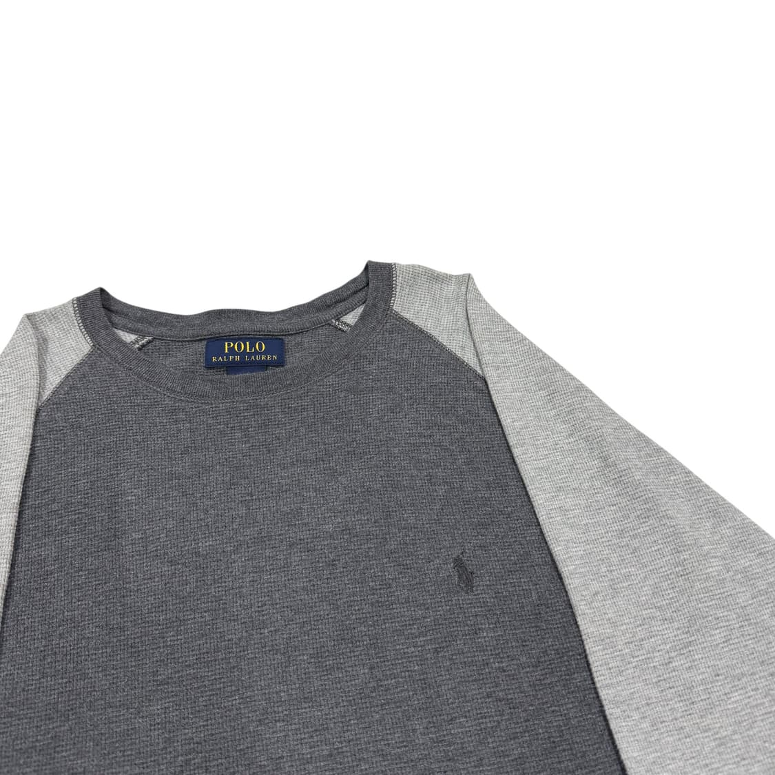 폴로 랄프로렌 와플 투톤 롱슬리브 그레이 L 상품이미지2