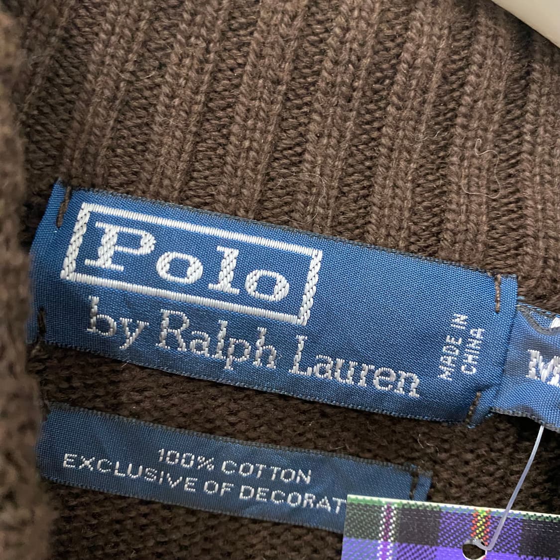 여성용 폴로 크롭 반집업 니트(M) 상품이미지4